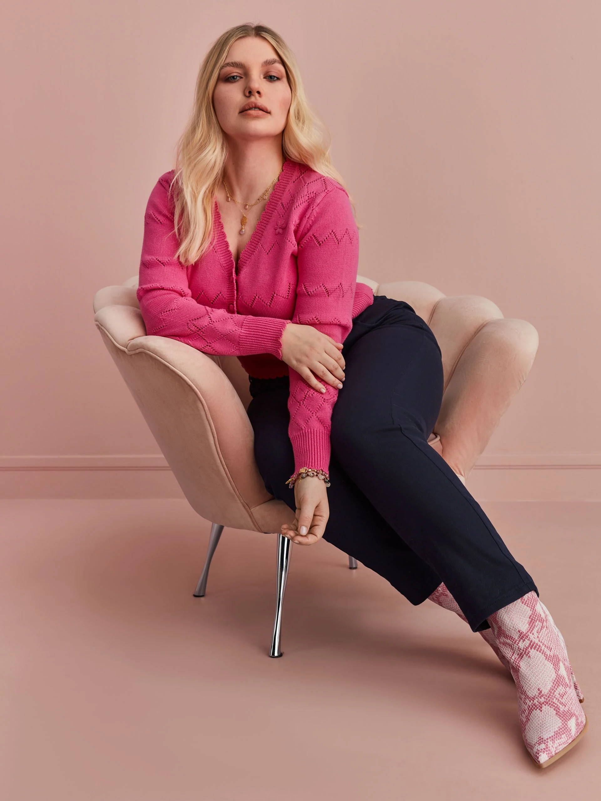 PINK CARDIGAN