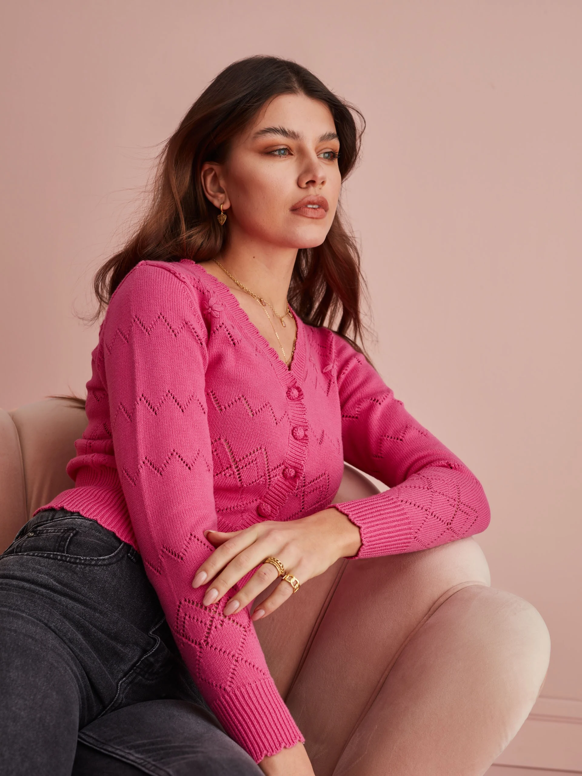 PINK CARDIGAN