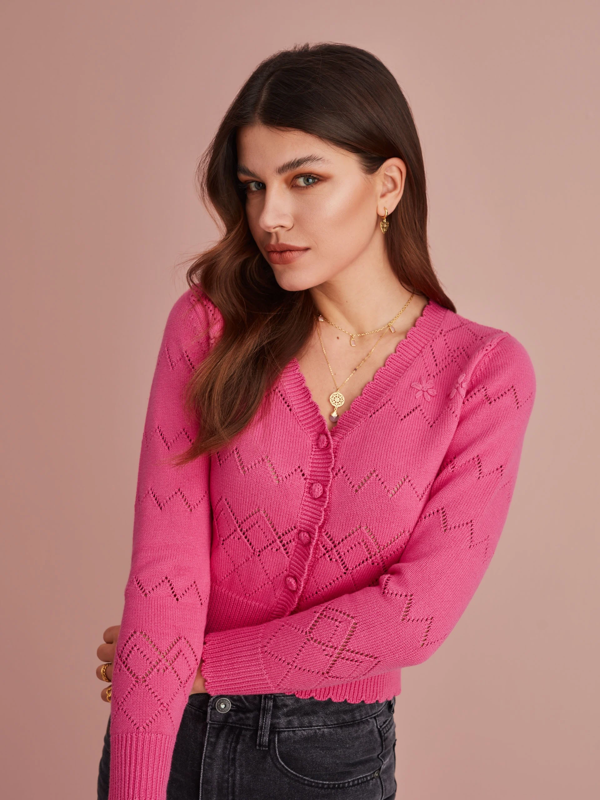 PINK CARDIGAN