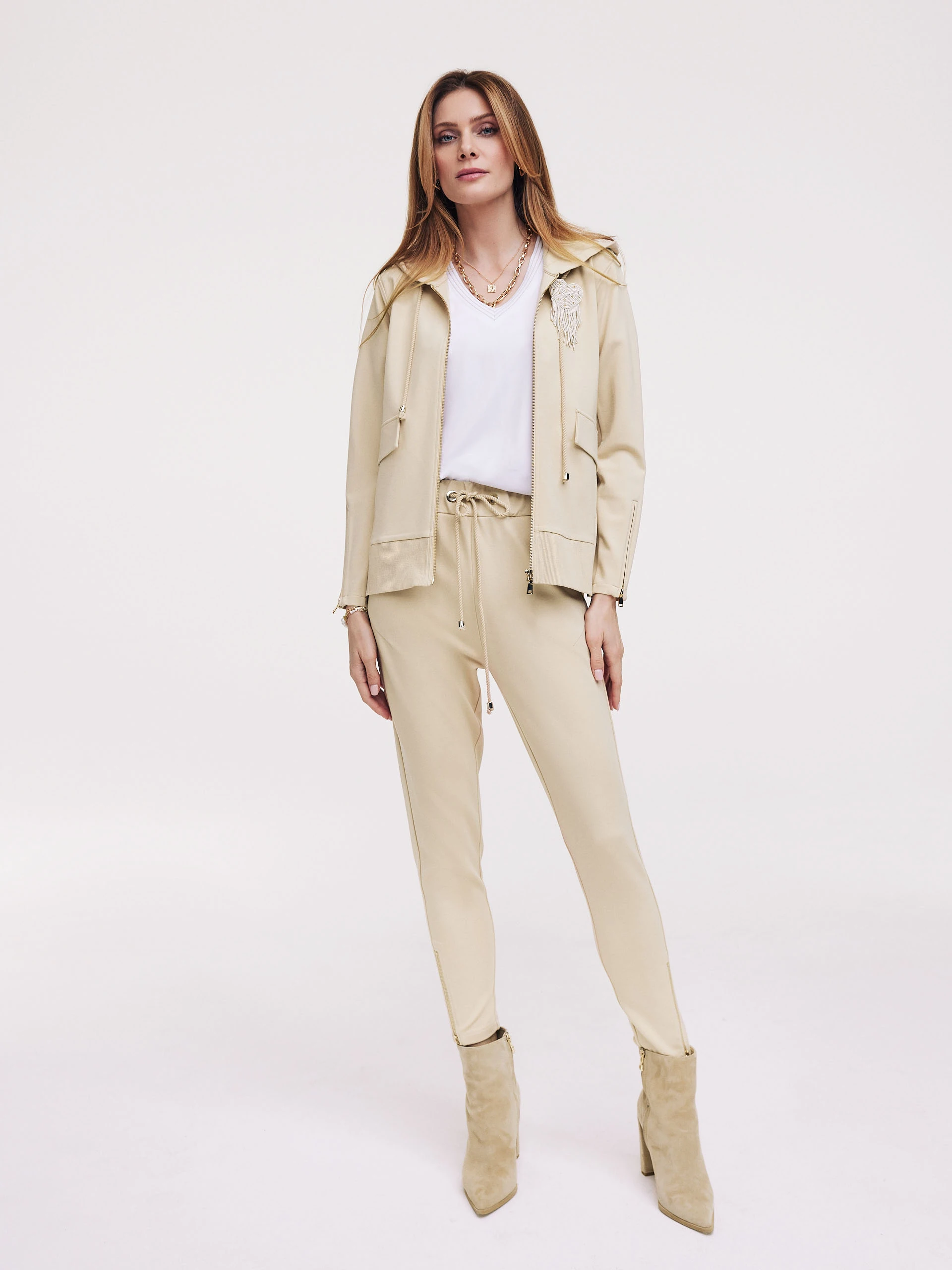 Beige hoodie