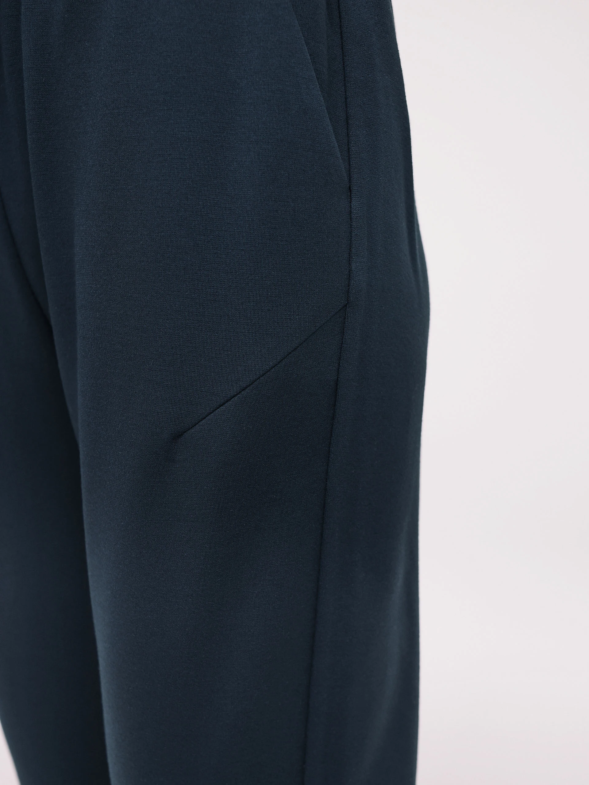 Navy blue high-waisted pants