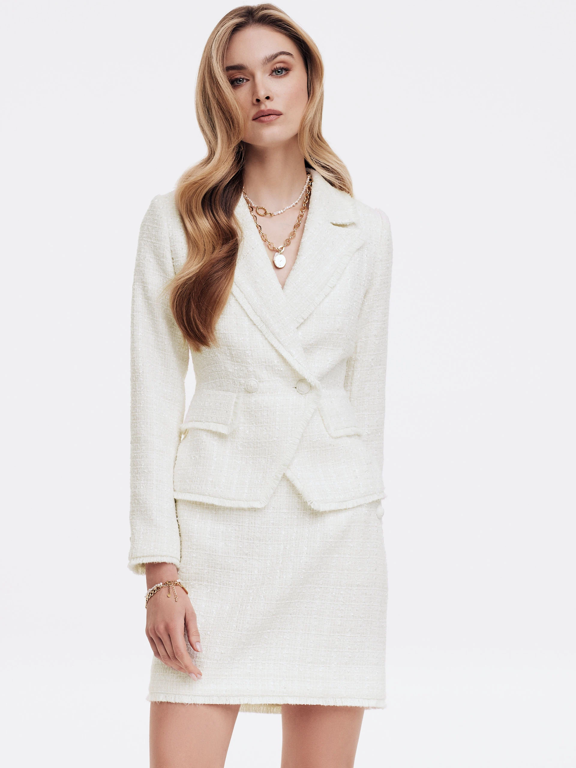 Short tweed jacket
