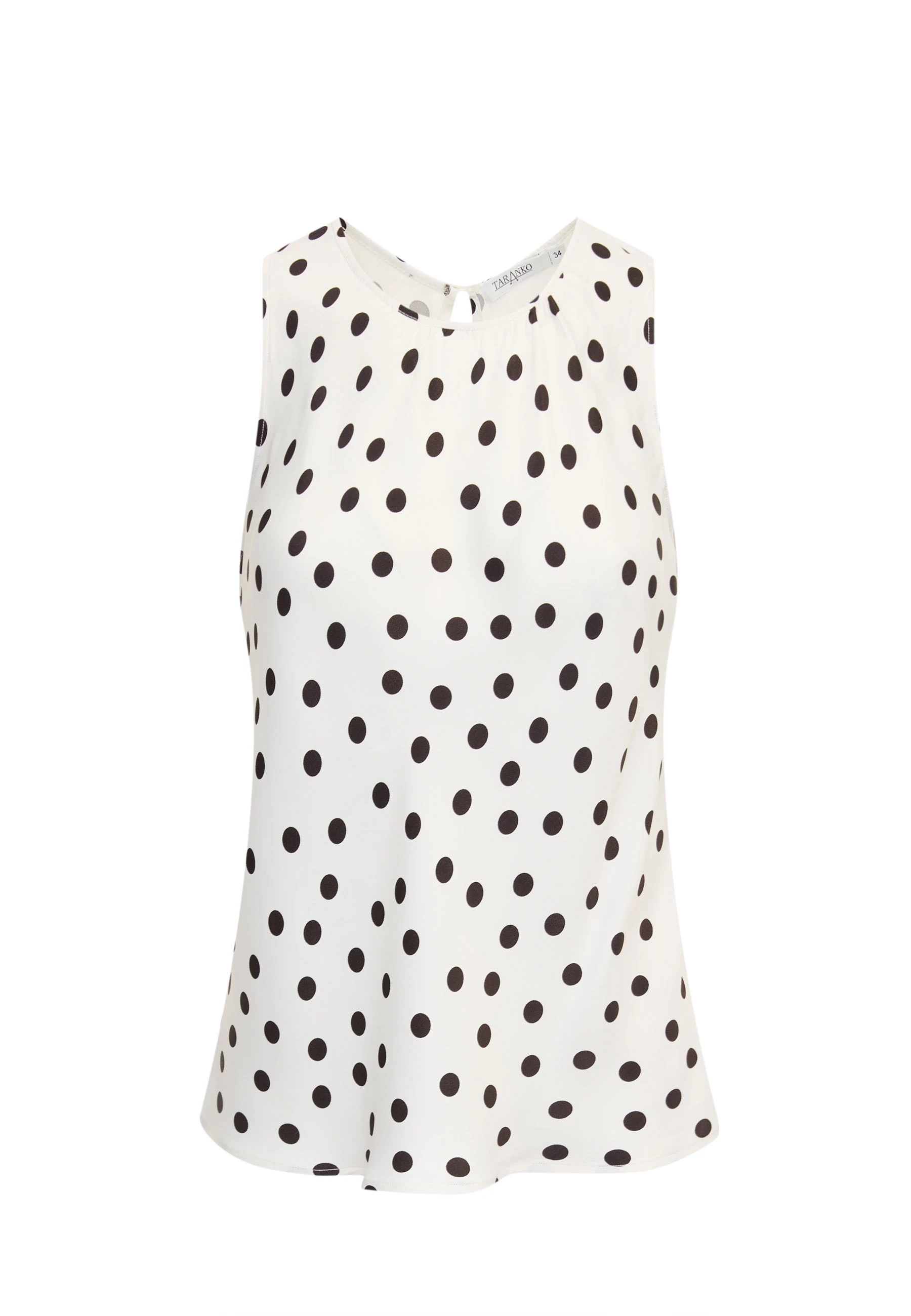 White blouse with black peas