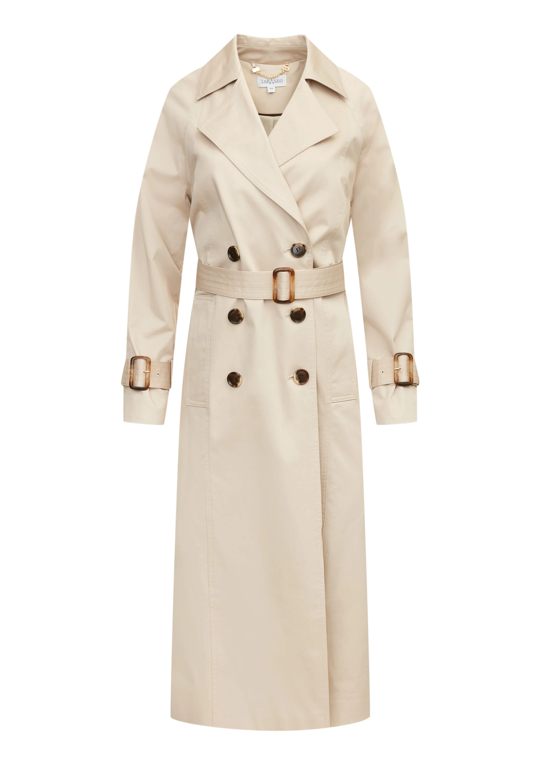 Light grey long trench coat