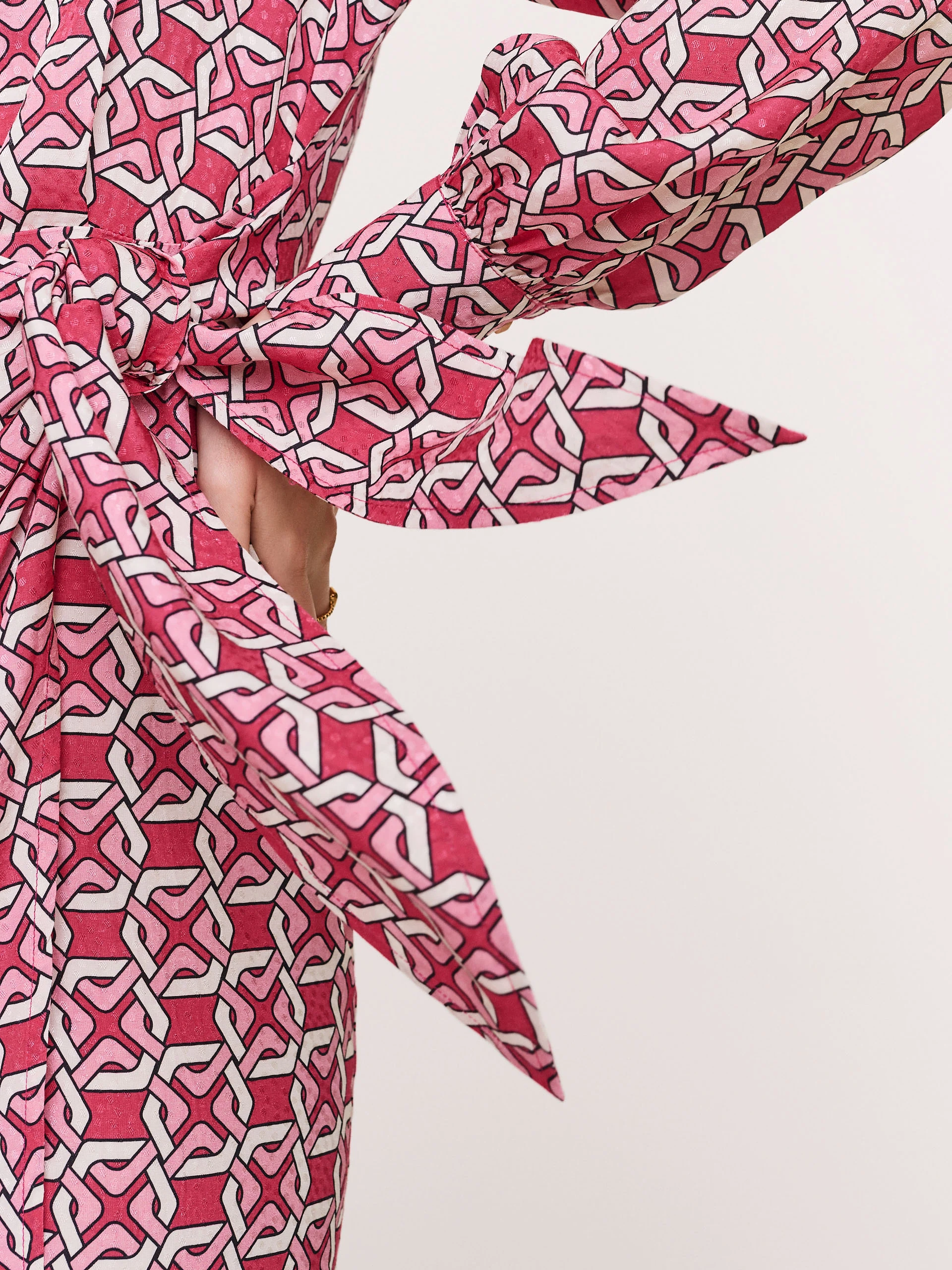 Emery dress with geometric pattern