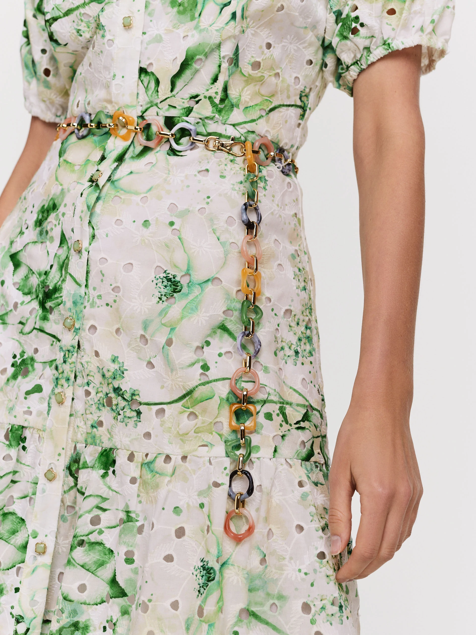Summer dress with floral pattern
