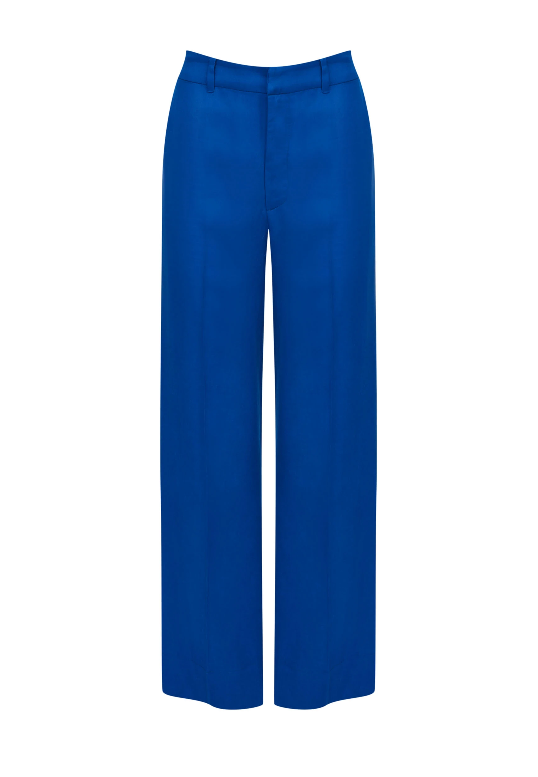 Cobalt pants with wide legs