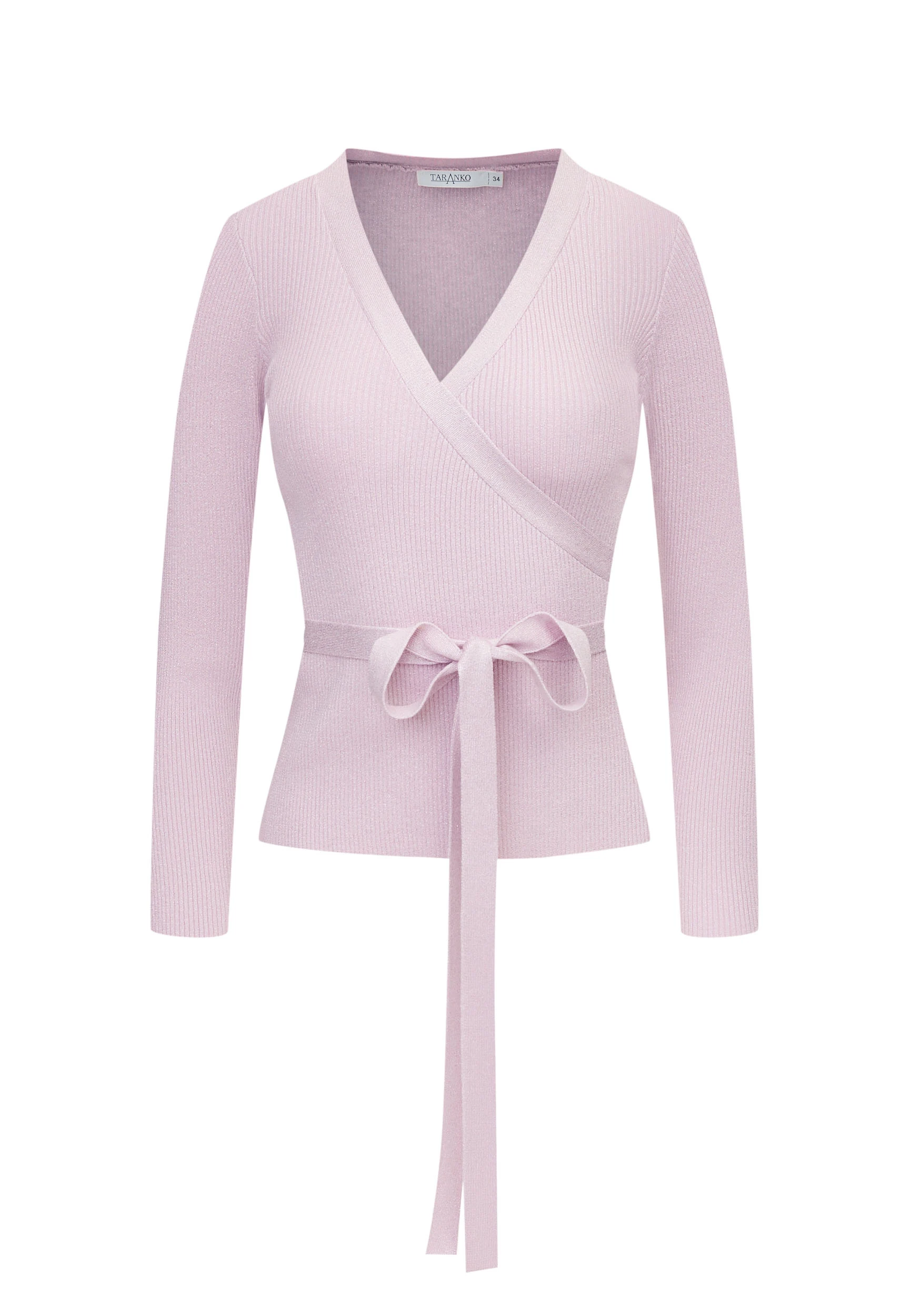 Light pink sweater with shimmering threads