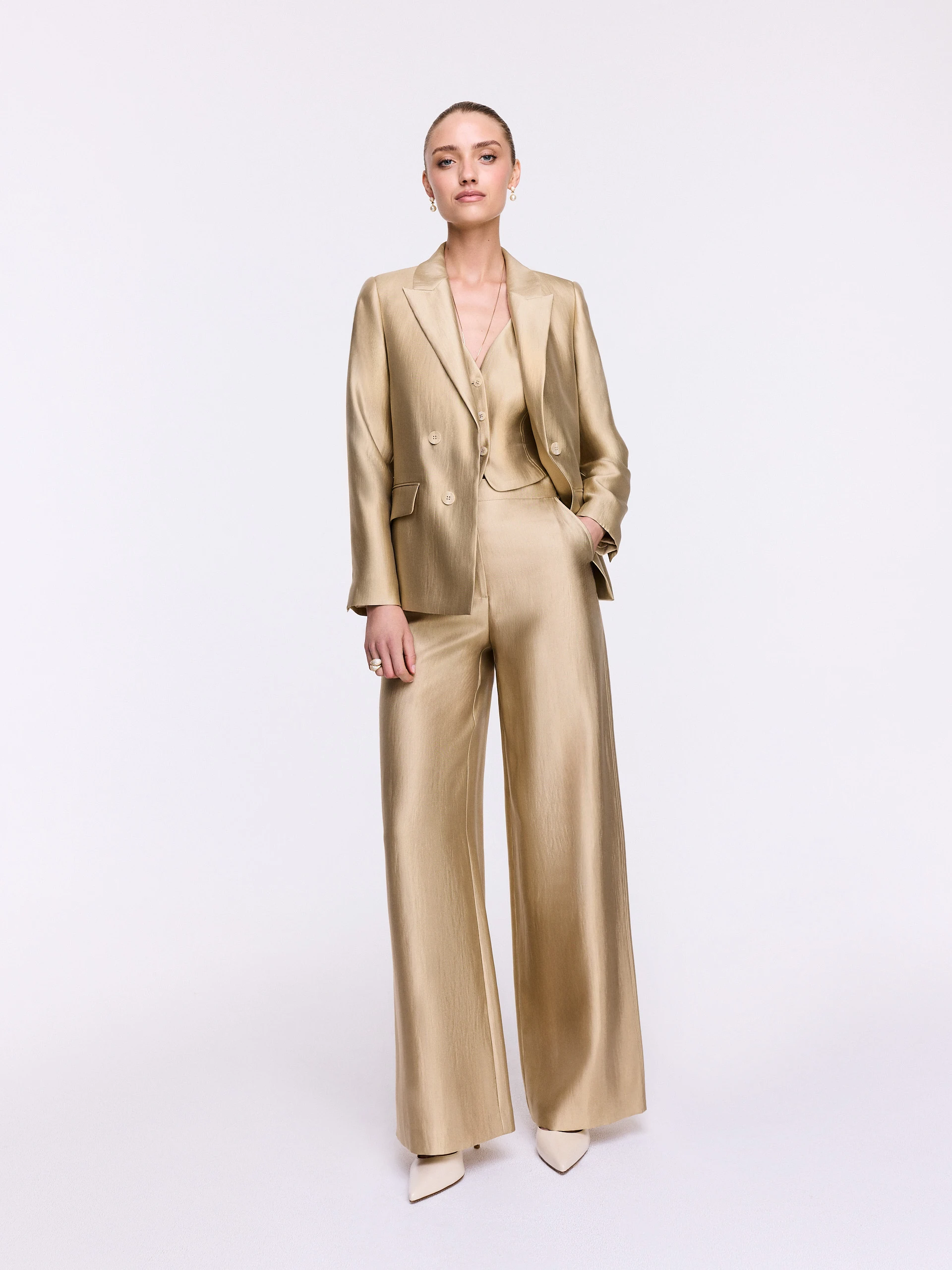 A vest in a golden shade