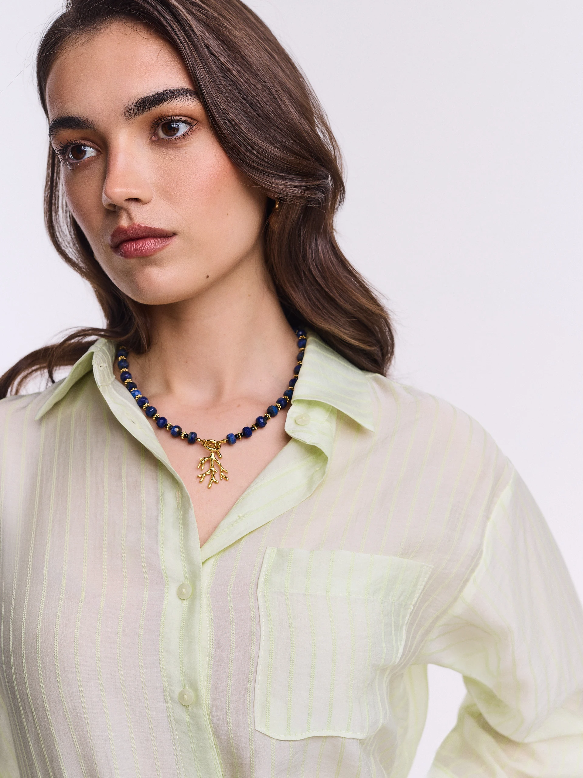 Light green pinstripe shirt