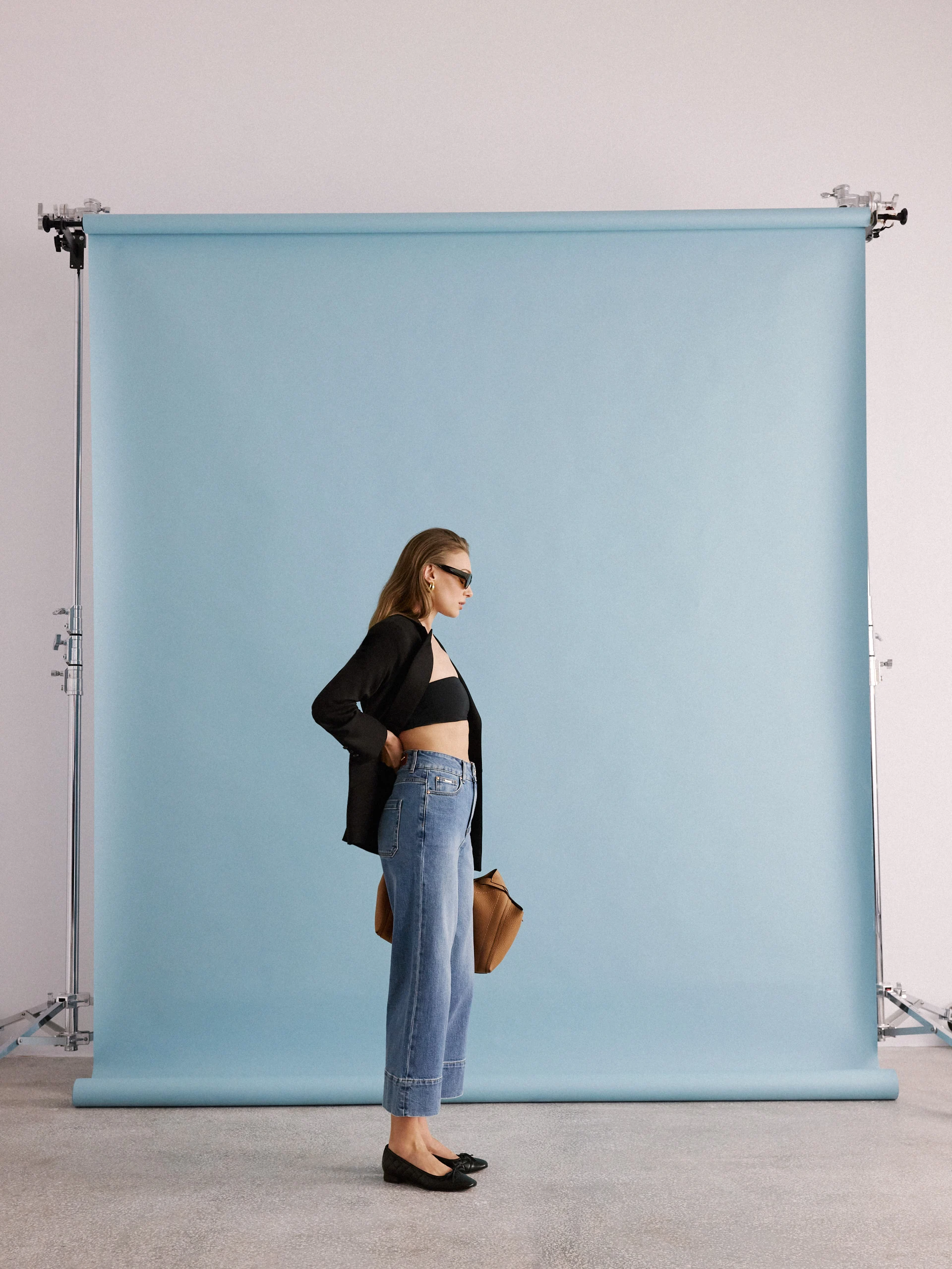 Jeans with ⅞ length legs
