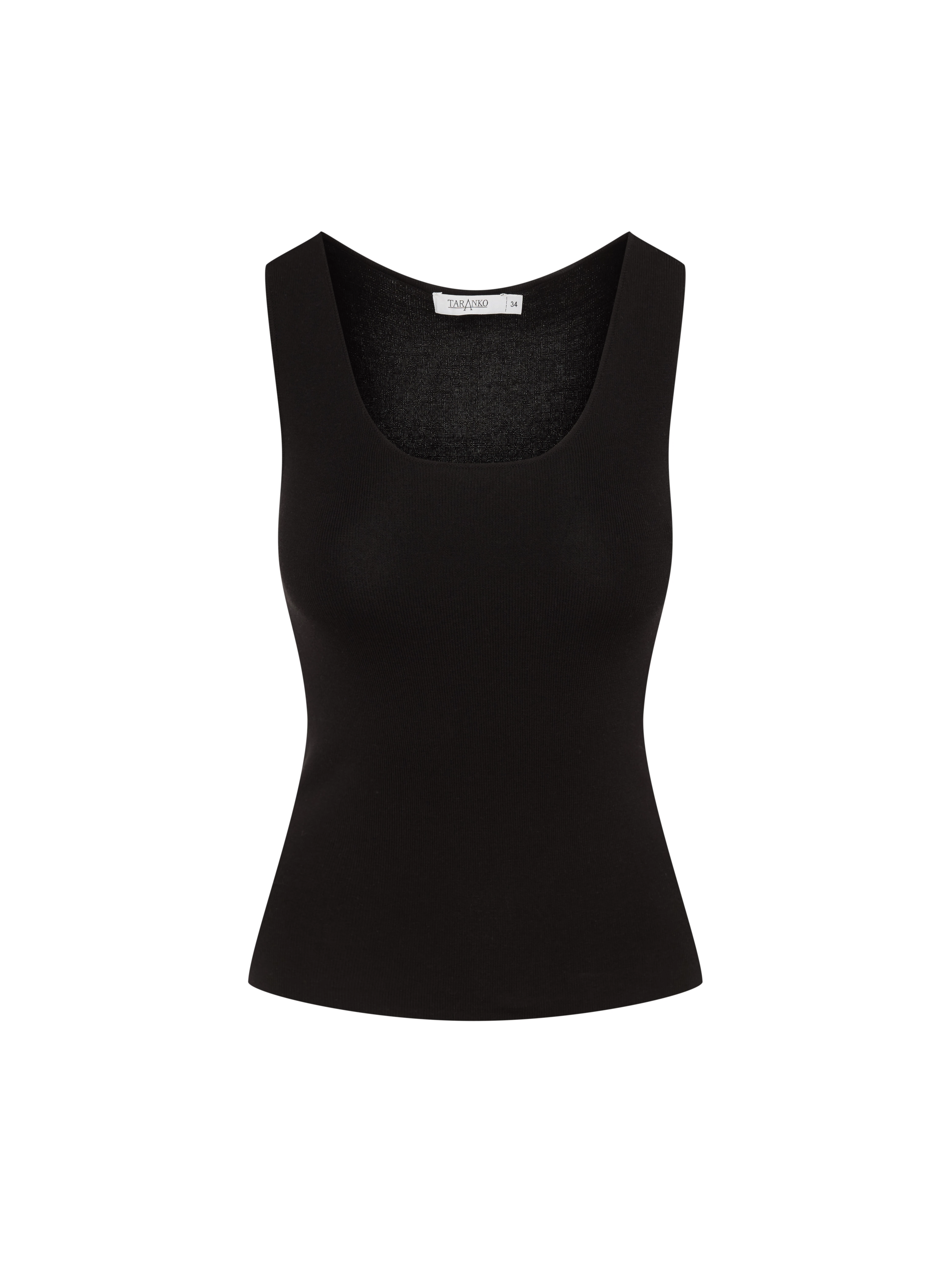 Fitted black top