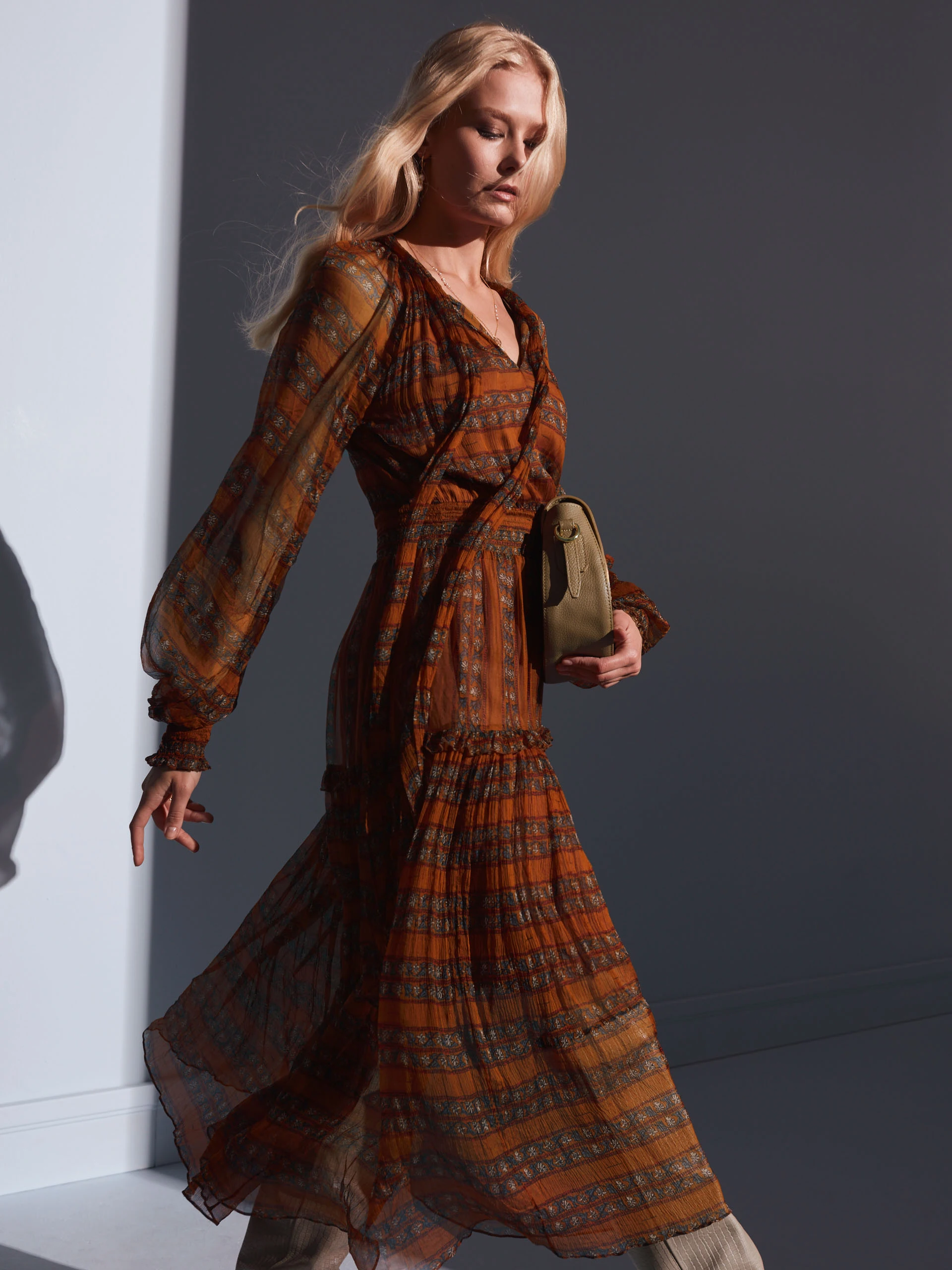 SILK MAXI DRESS
