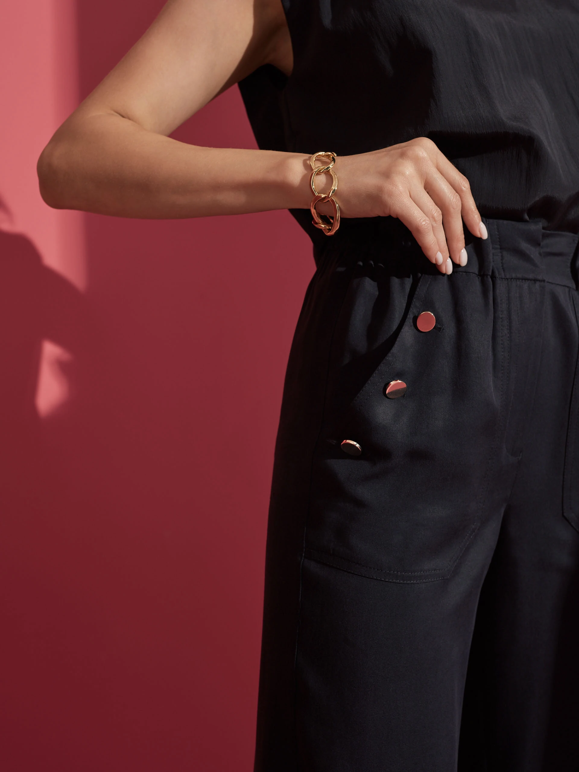 BLACK PANTS WITH WIDE LEG