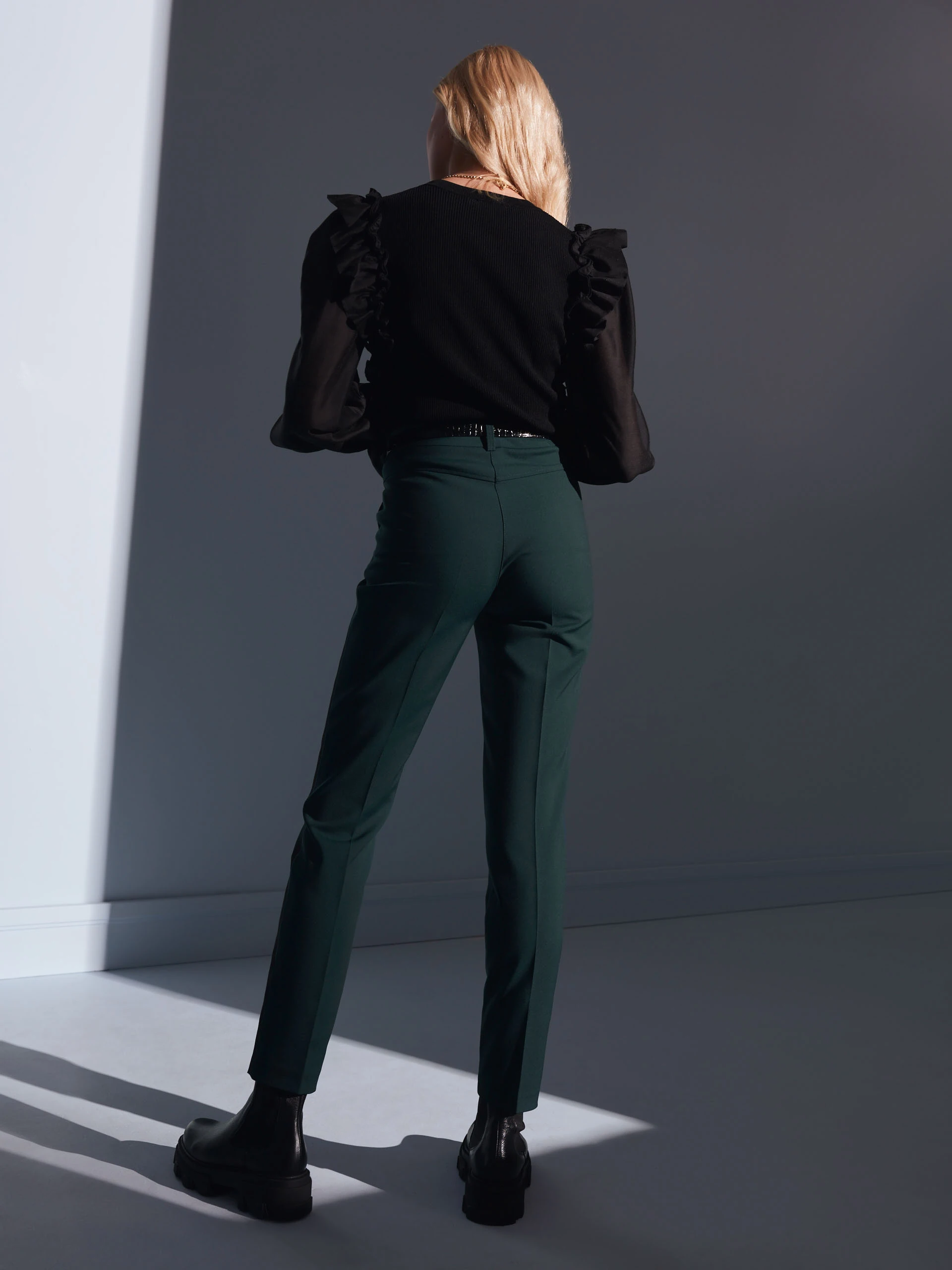 GREEN LEOPARD PANTS
