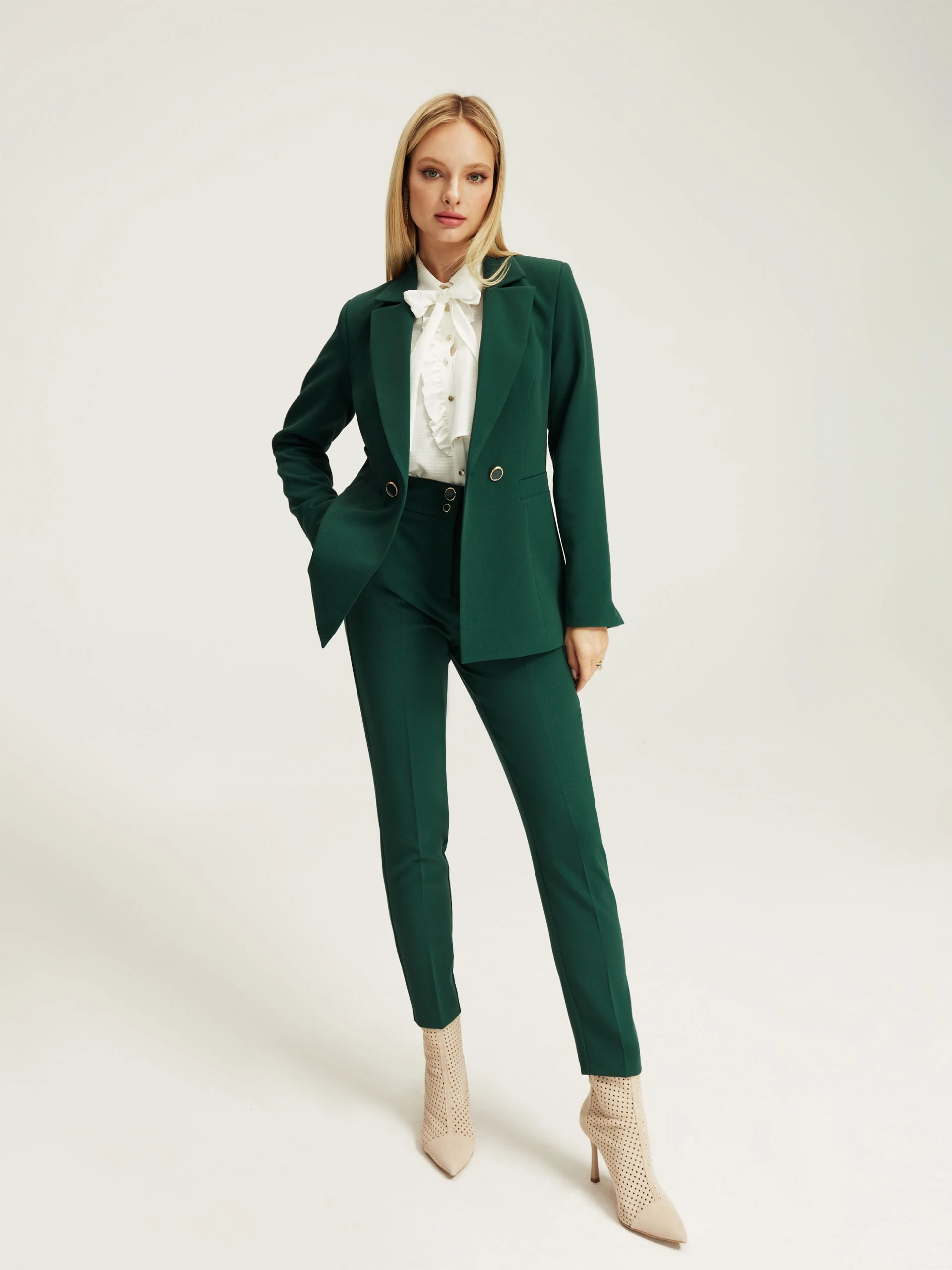 Dark green trousers