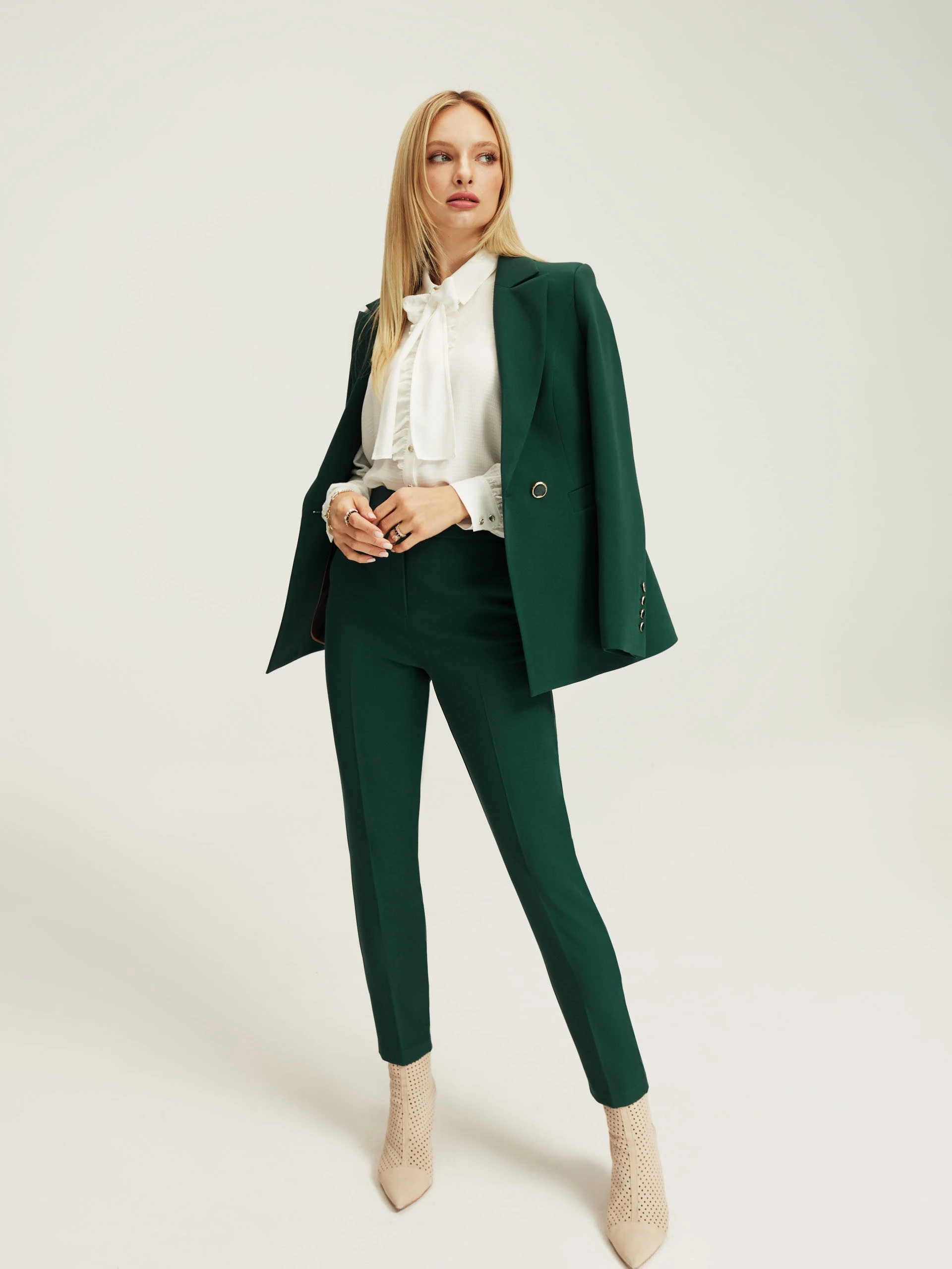 Dark green trousers