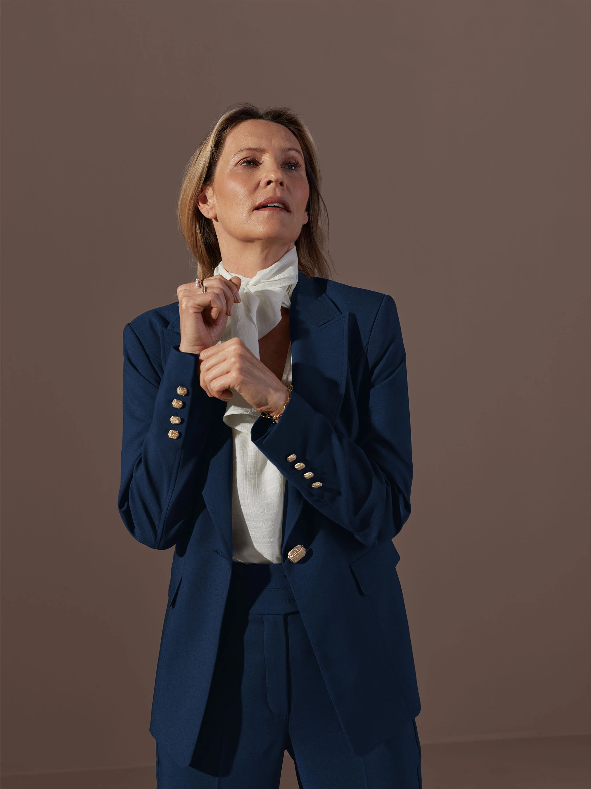 Single-breasted nevy blazer