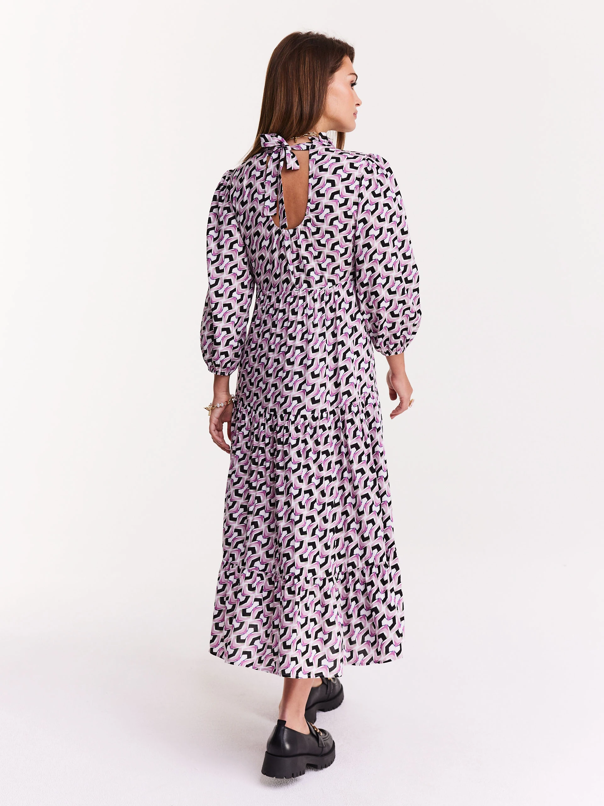 Long patterned dress