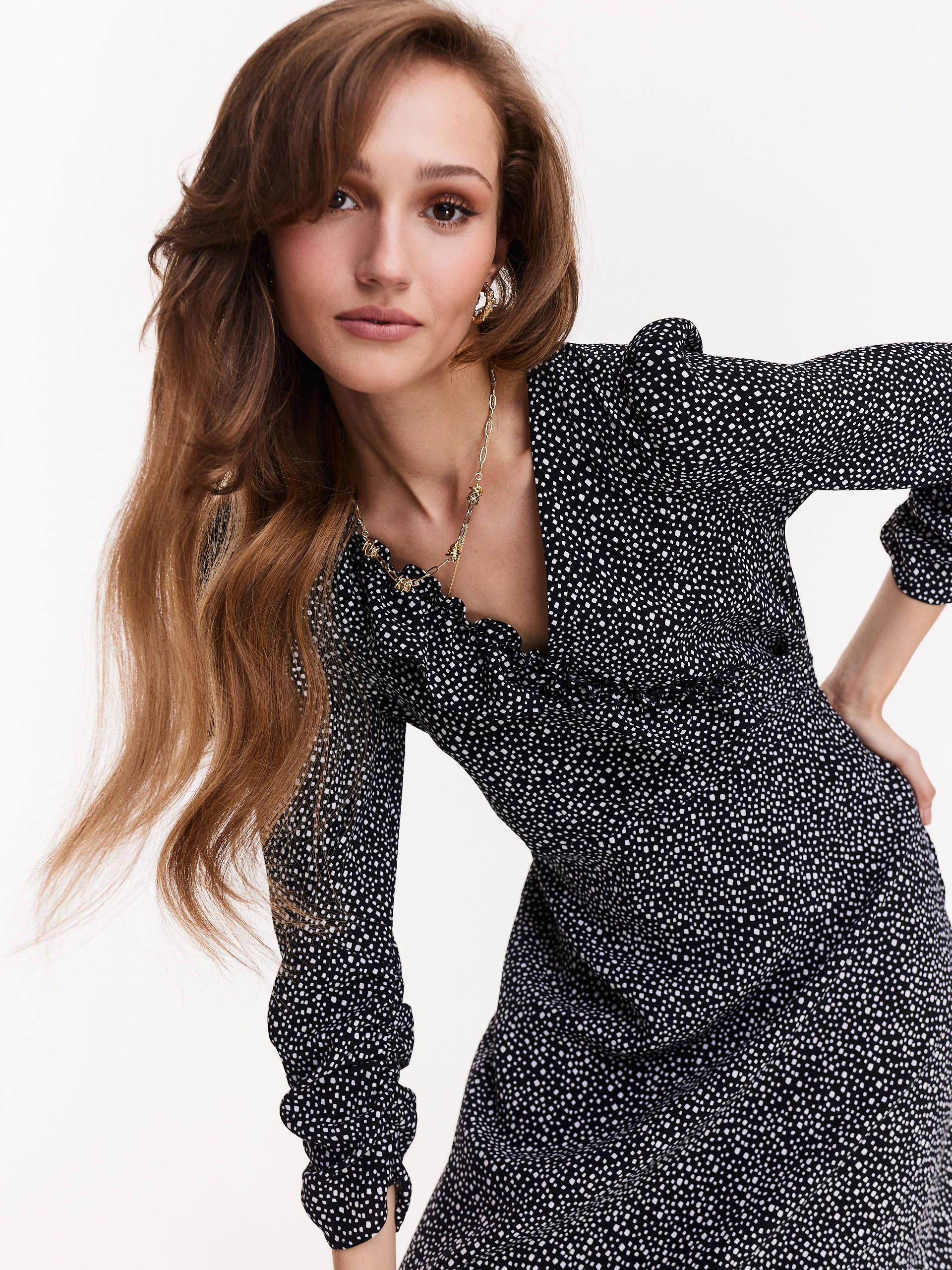 Black envelope dress