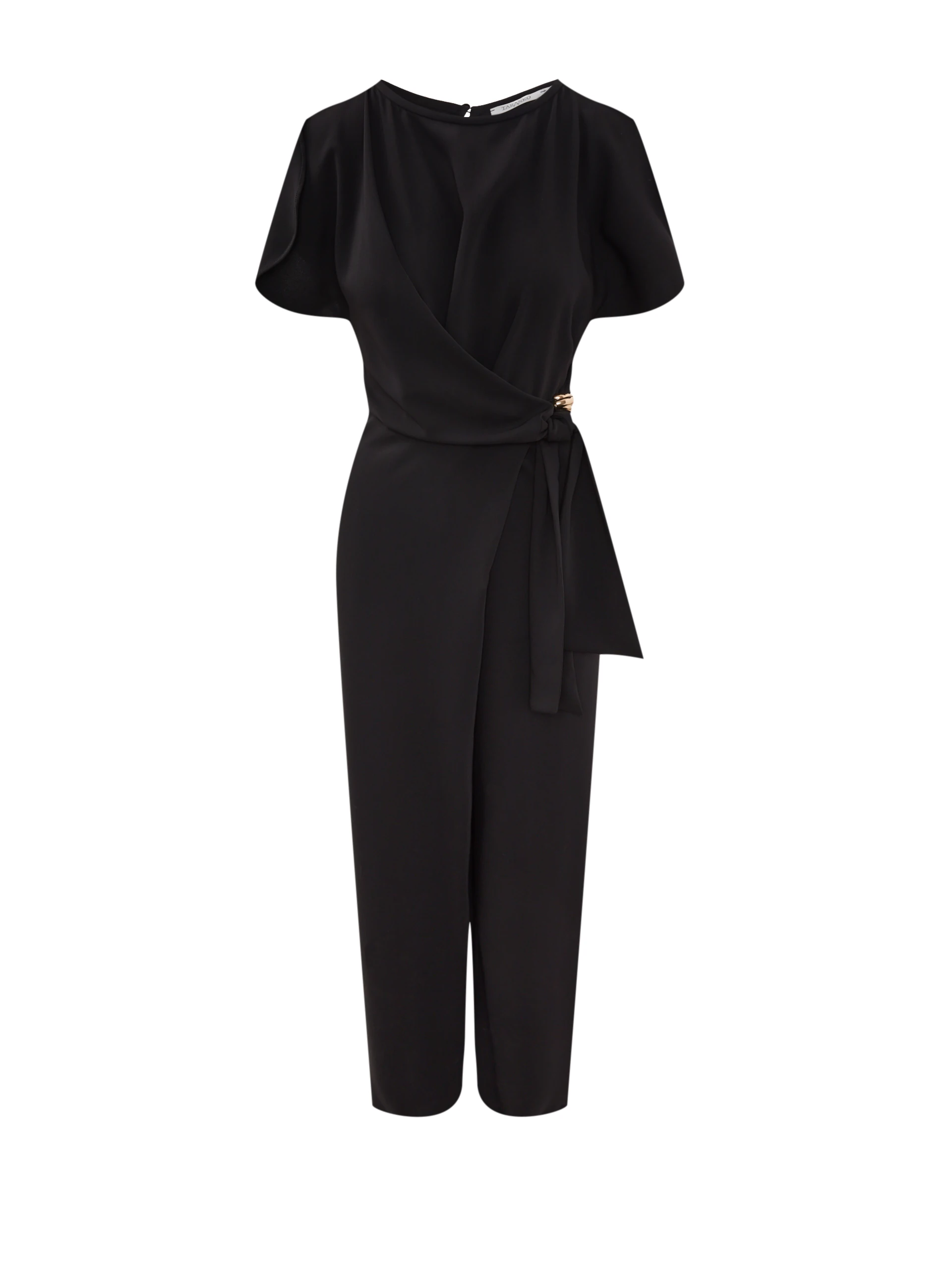 Elegant black jumpsuit with wide legs