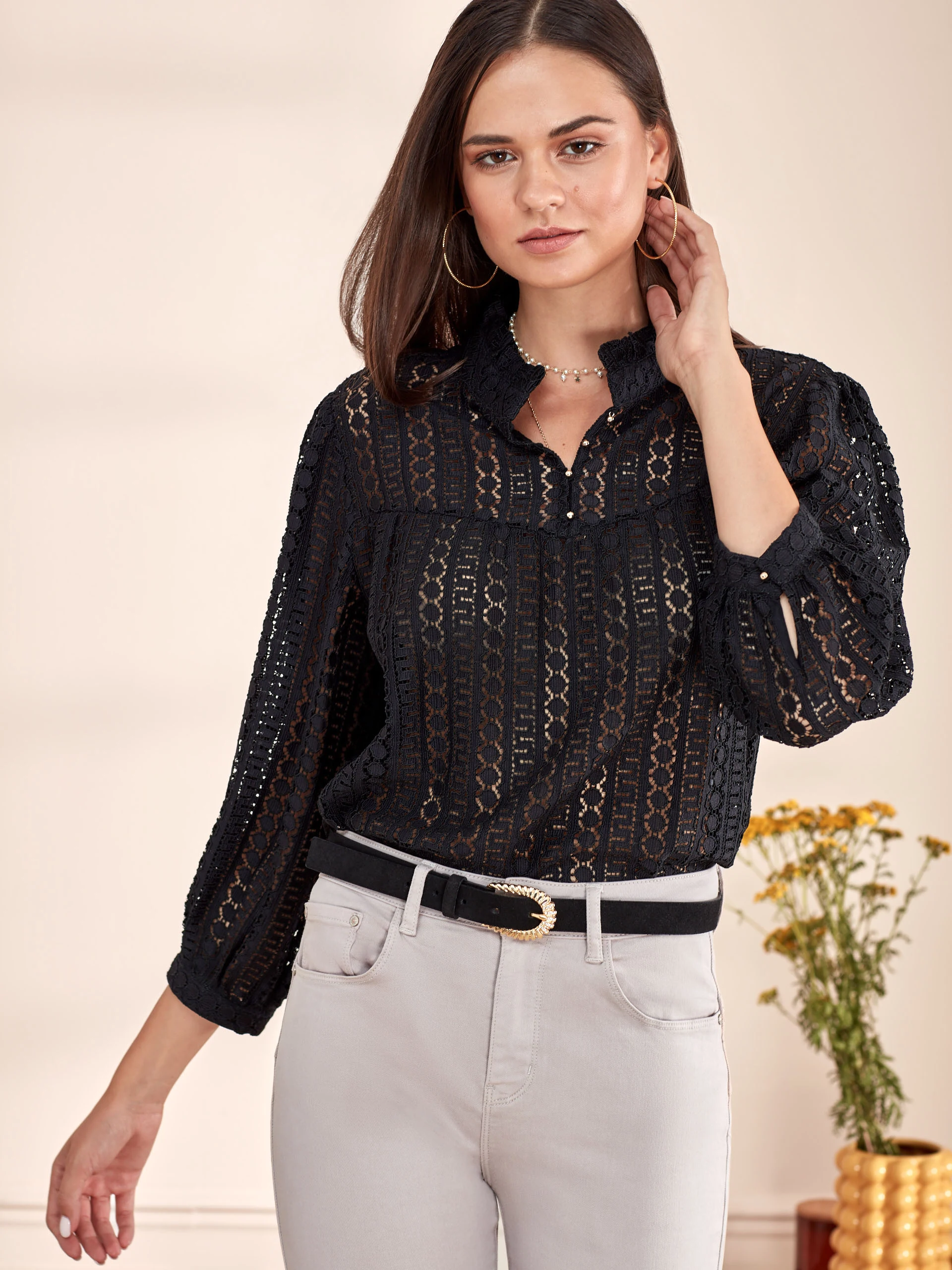 TAILORED PANTS WITH HIGHER WAIST