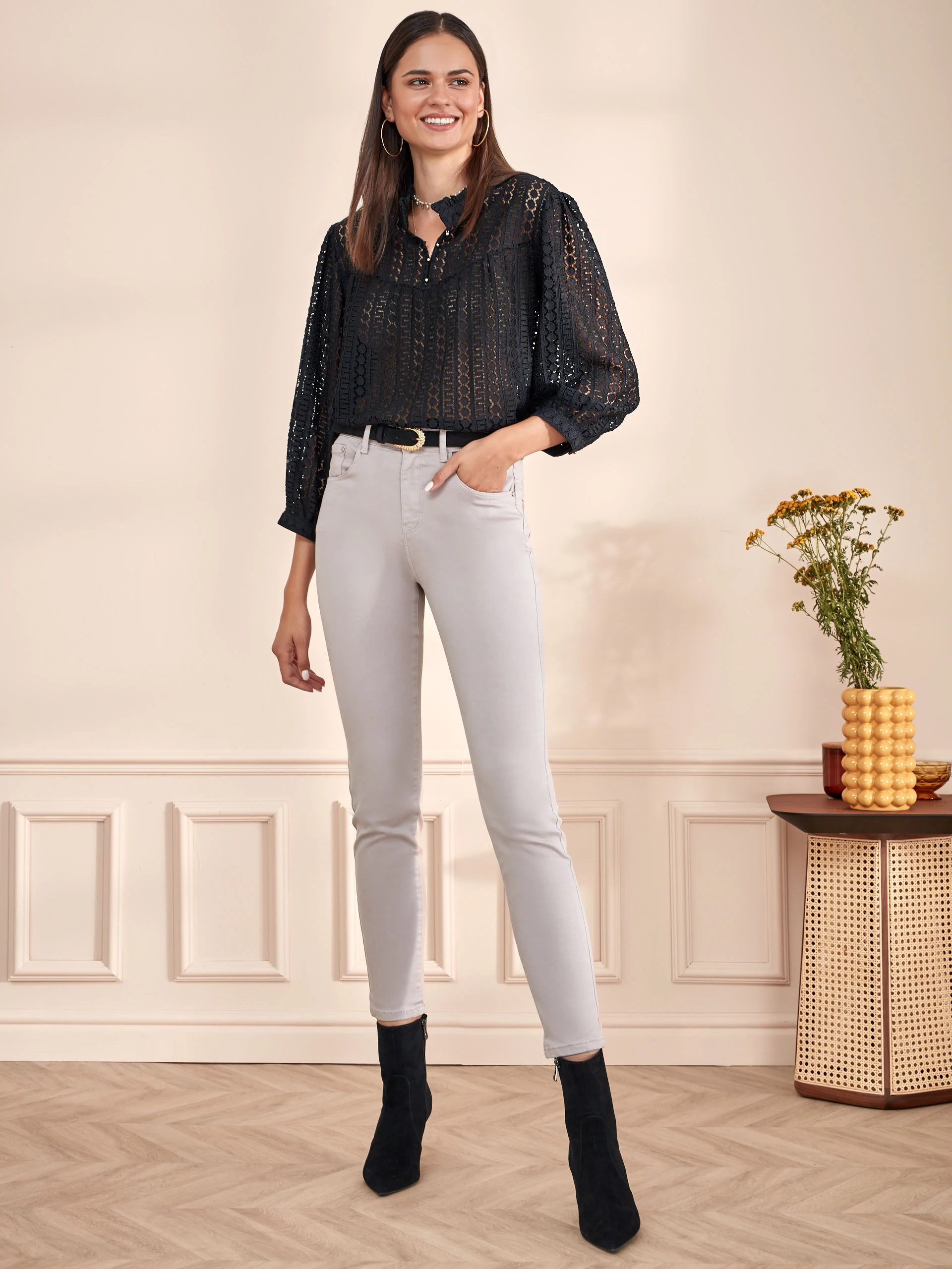 TAILORED PANTS WITH HIGHER WAIST