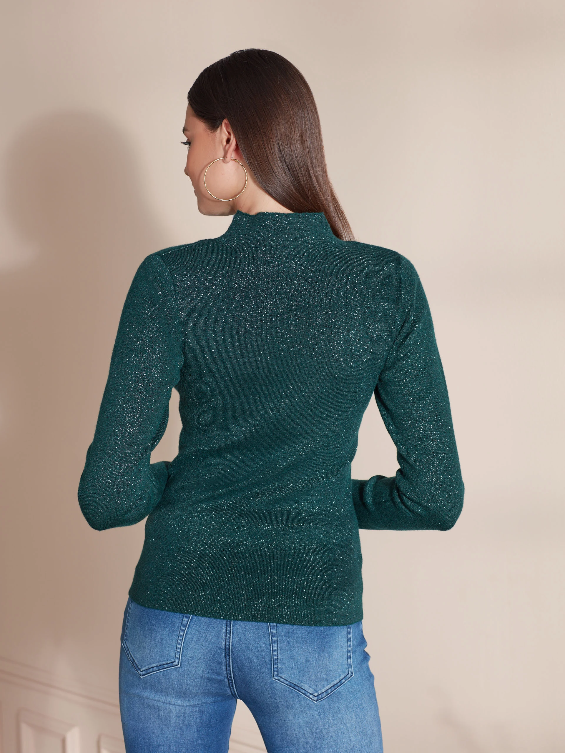 STYLOWY SWETER Z PÓŁGOLFEM