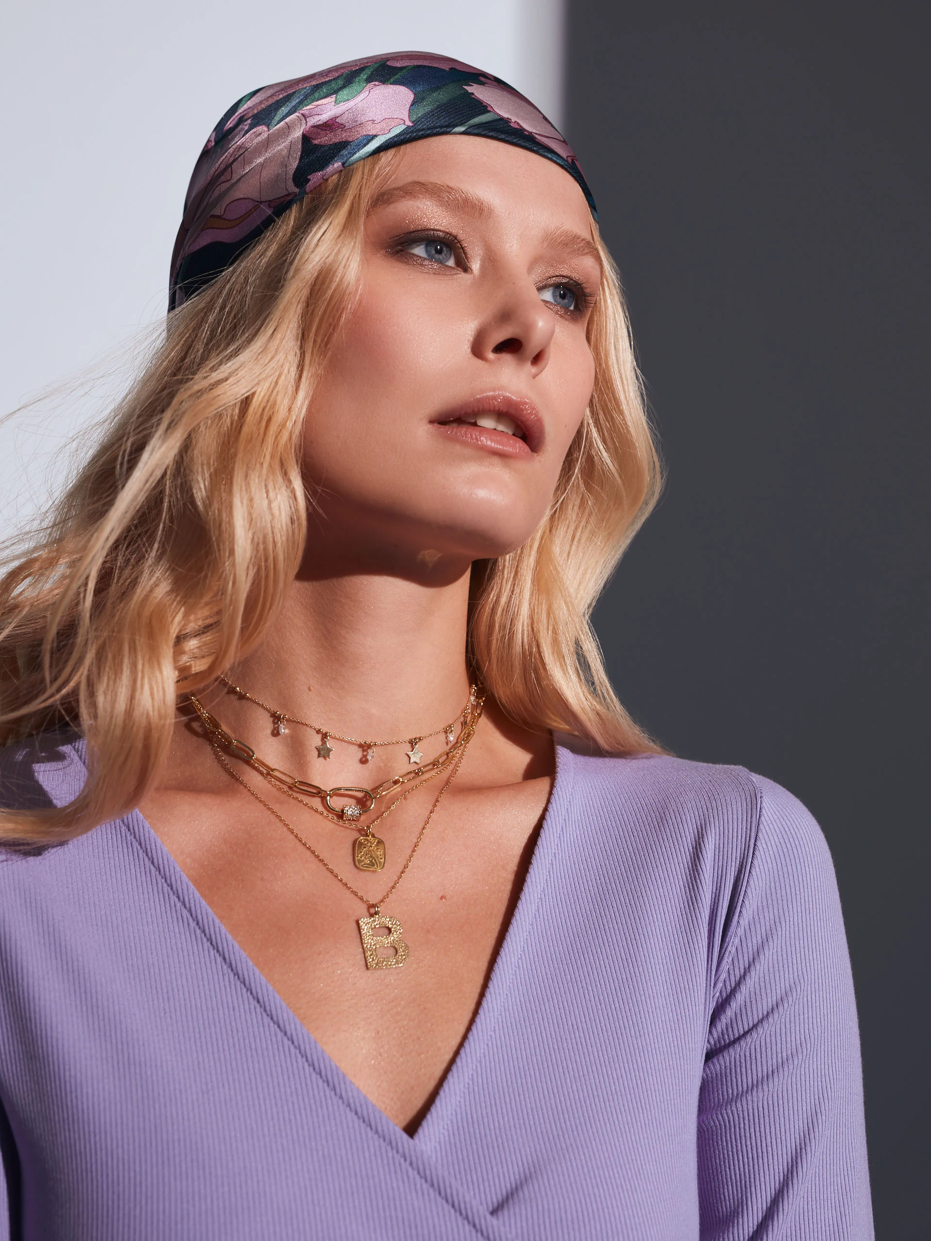 PURPLE BODY WITH ENVELOPE NECKLINE