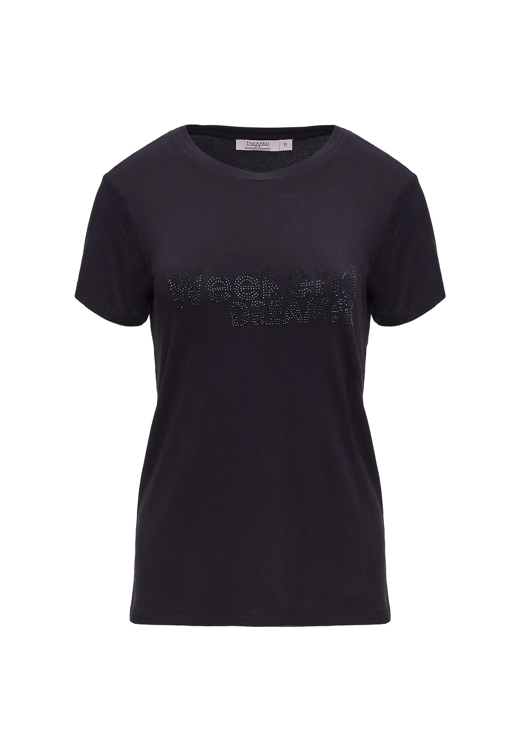 BLACK BLOUSE WITH APPLIQUE