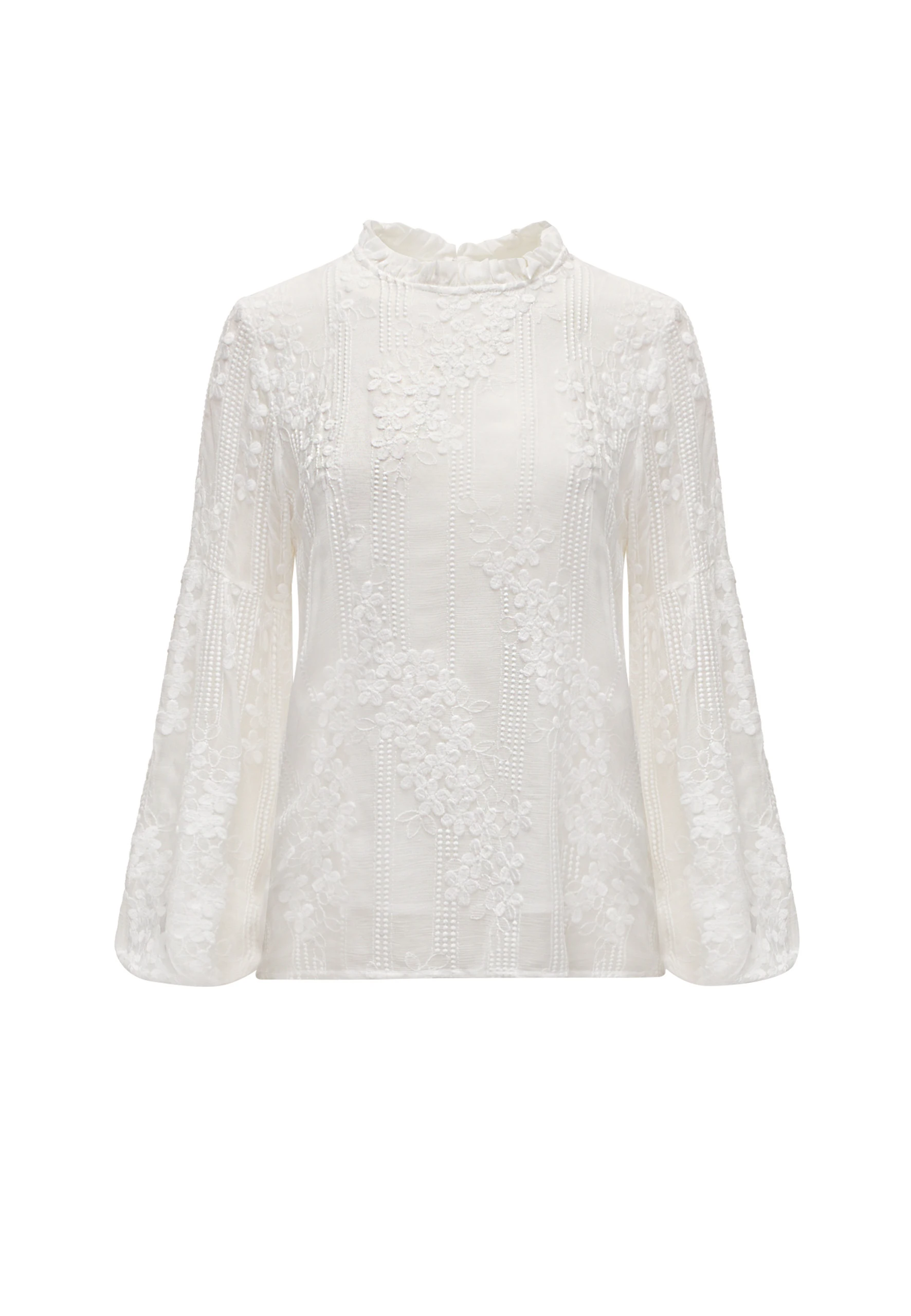 WHITE LACE BLOUSE