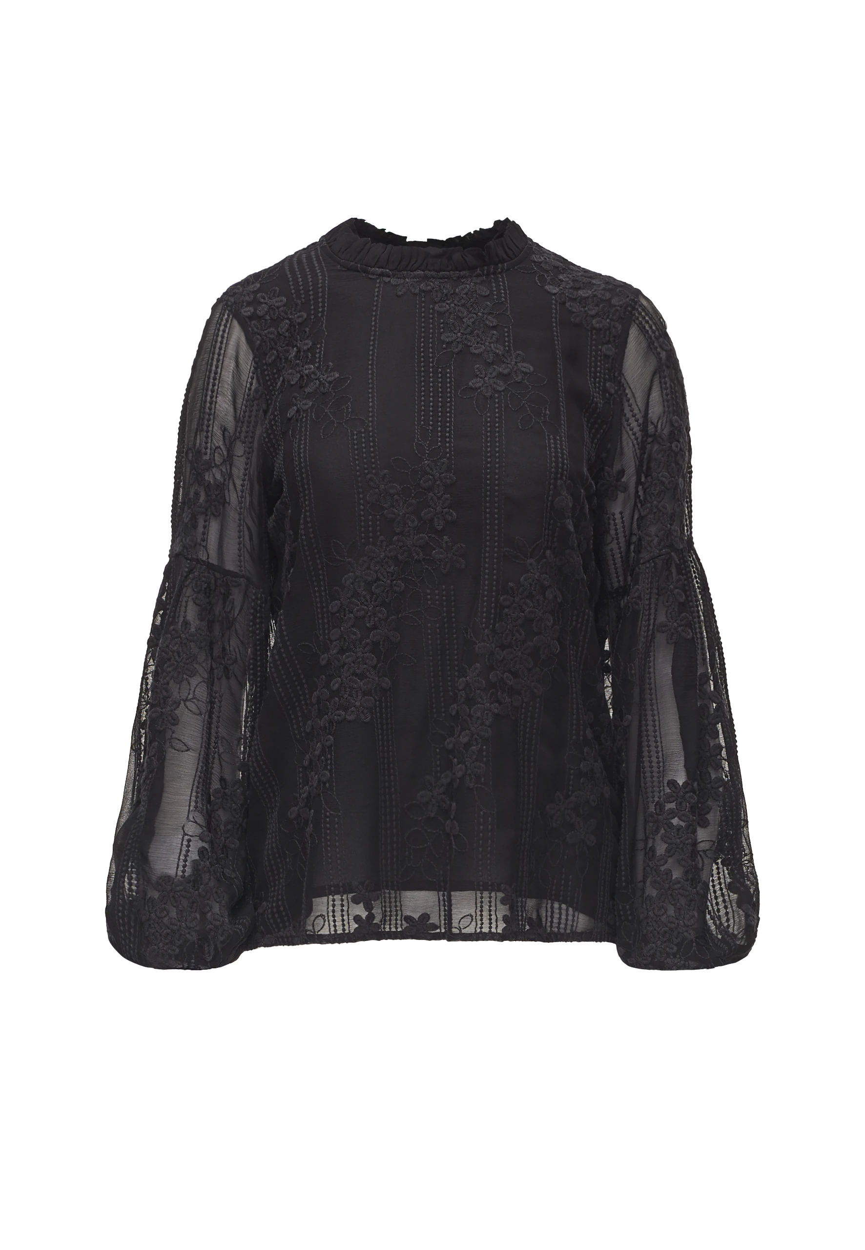 BLACK LACE BLOUSE