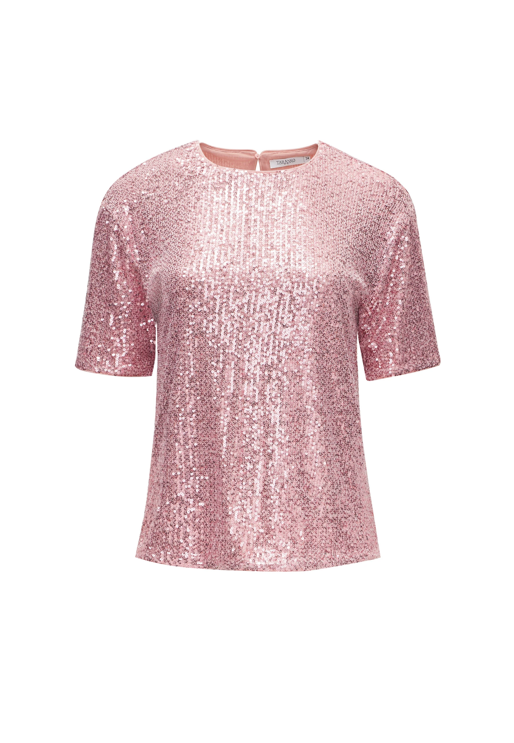 PINK SEQUIN BLOUSE