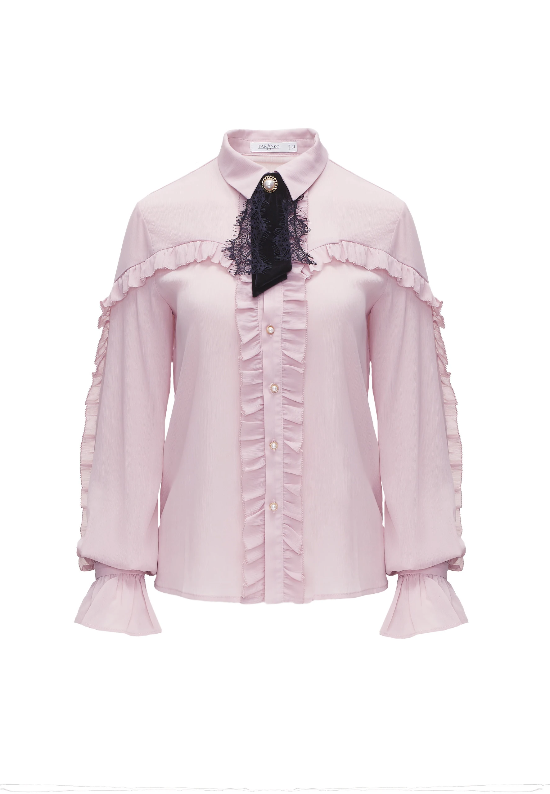BLOUSE WITH RUFFLES AT THE SLEEVES