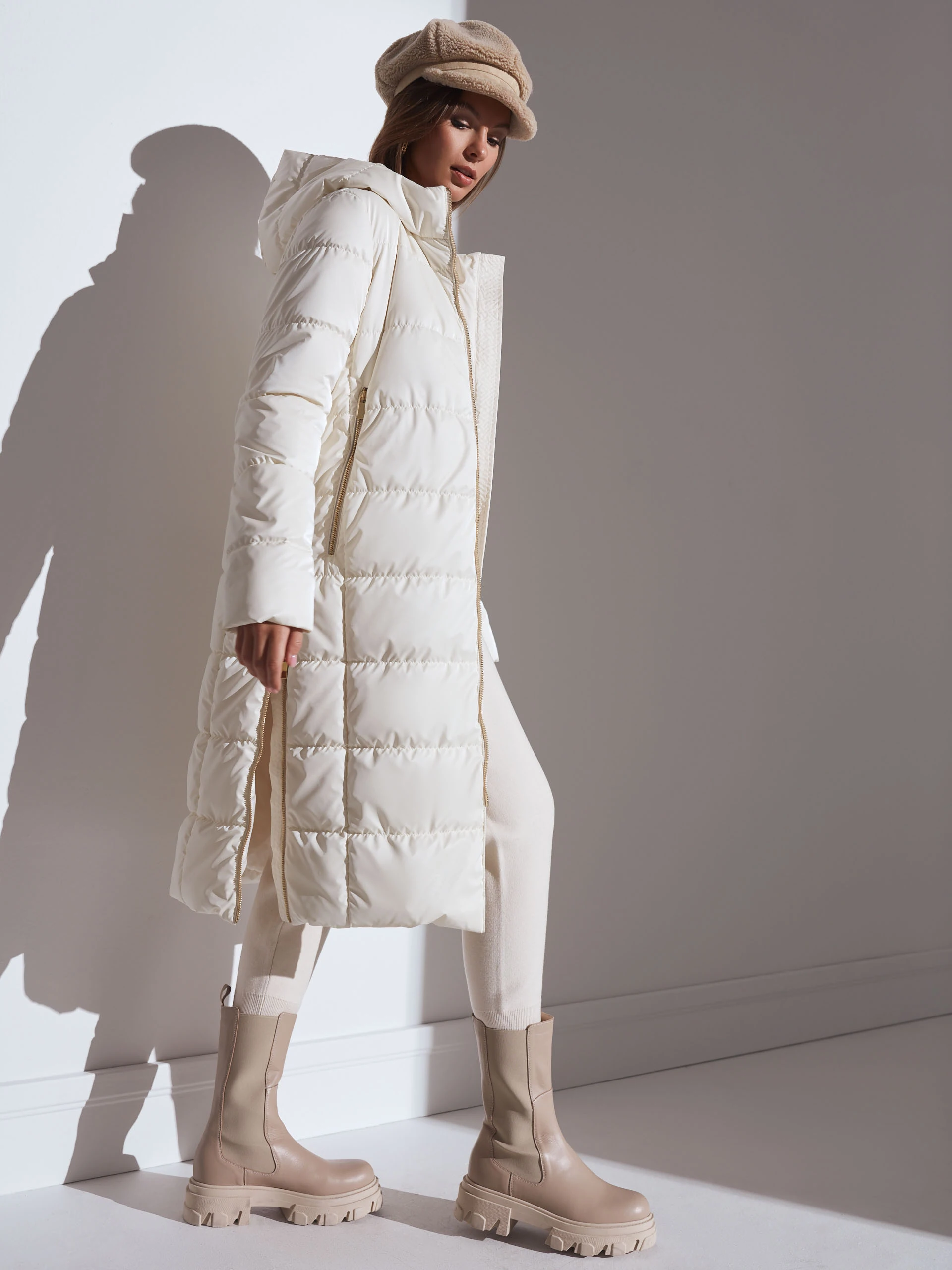 ECRU HOODED JACKET