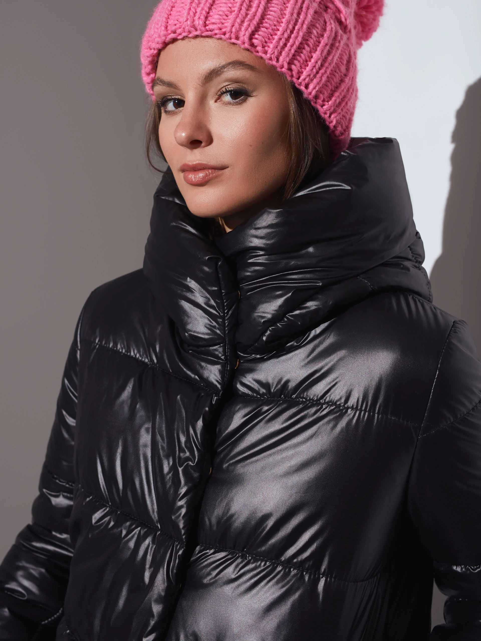 BLACK GLOSSY COAT