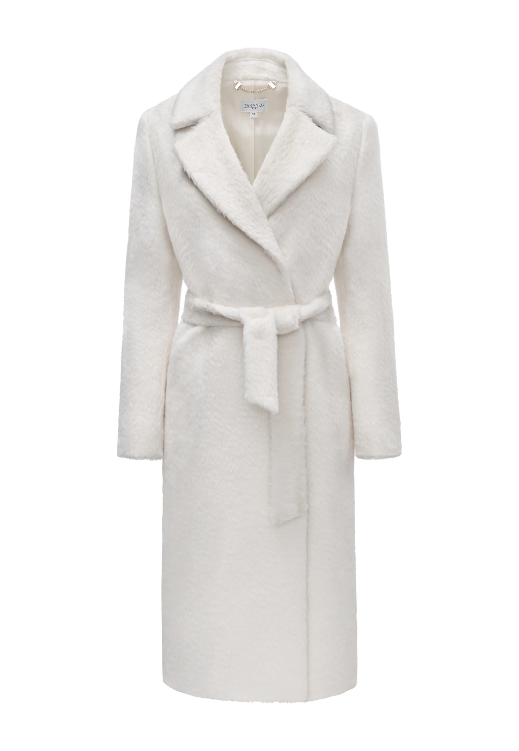 ALPACA COAT IN ECRU COLOR