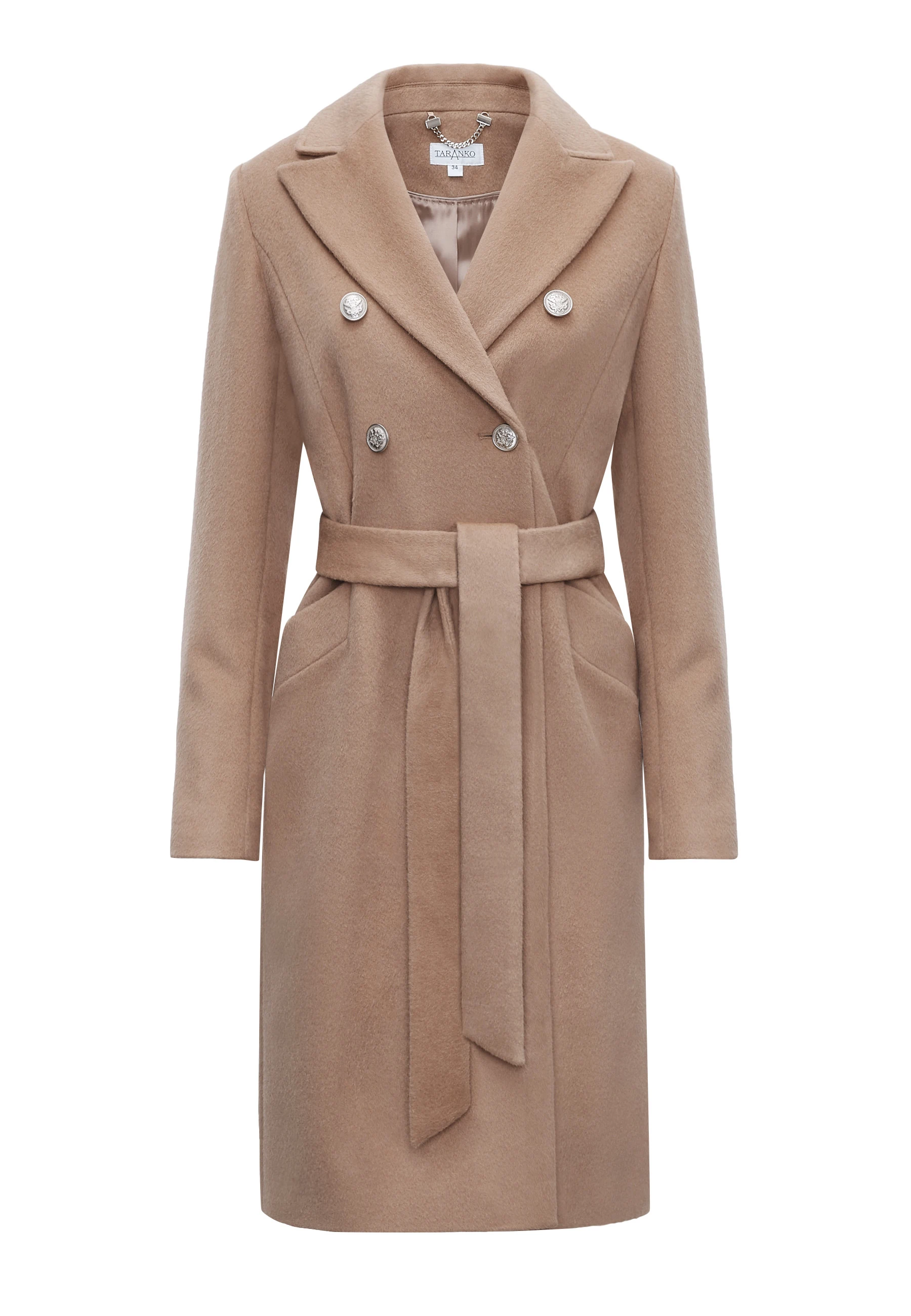 CAMEL DOUBLE-BREASTED COAT