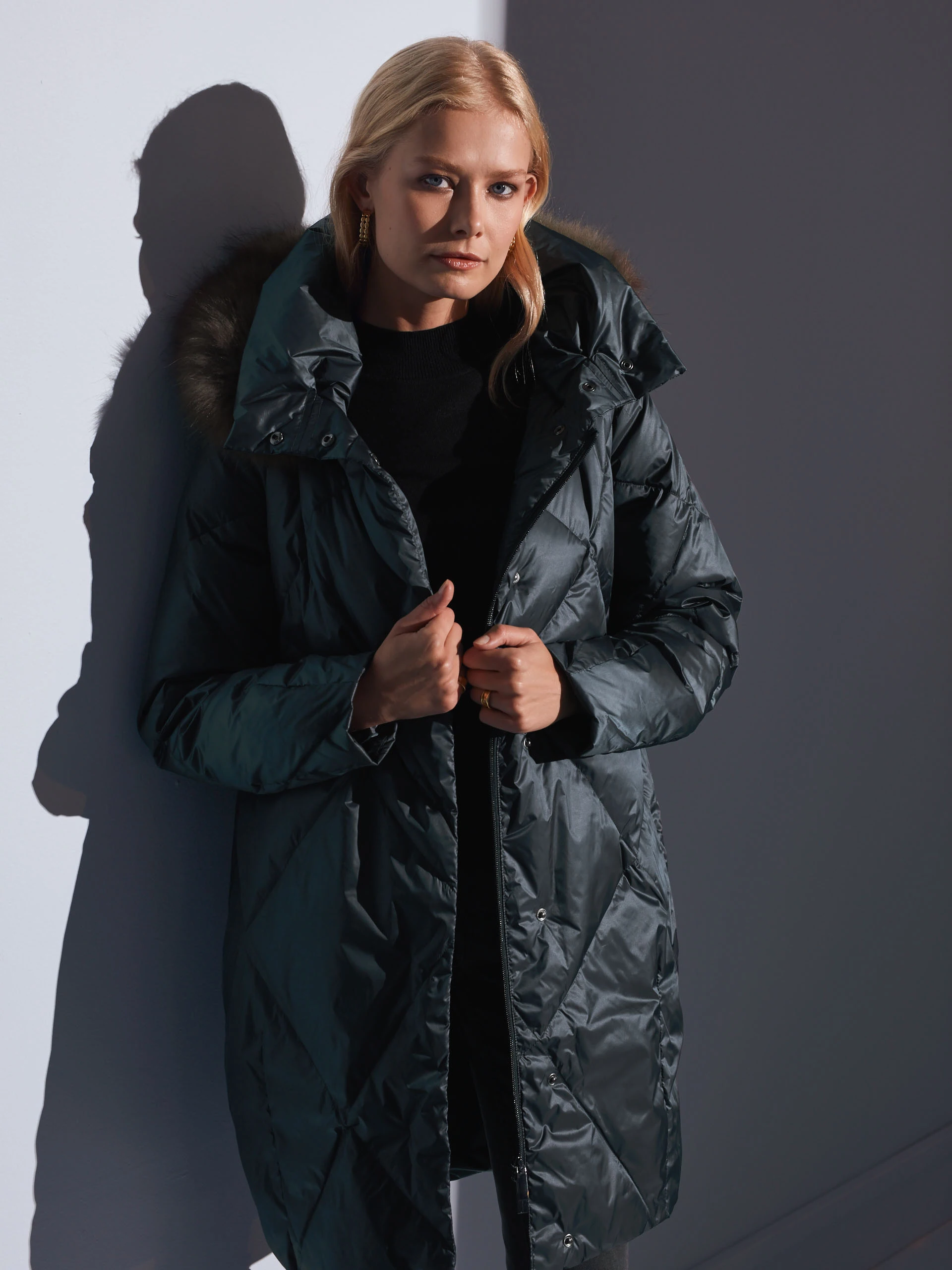 GREEN DOWN COAT