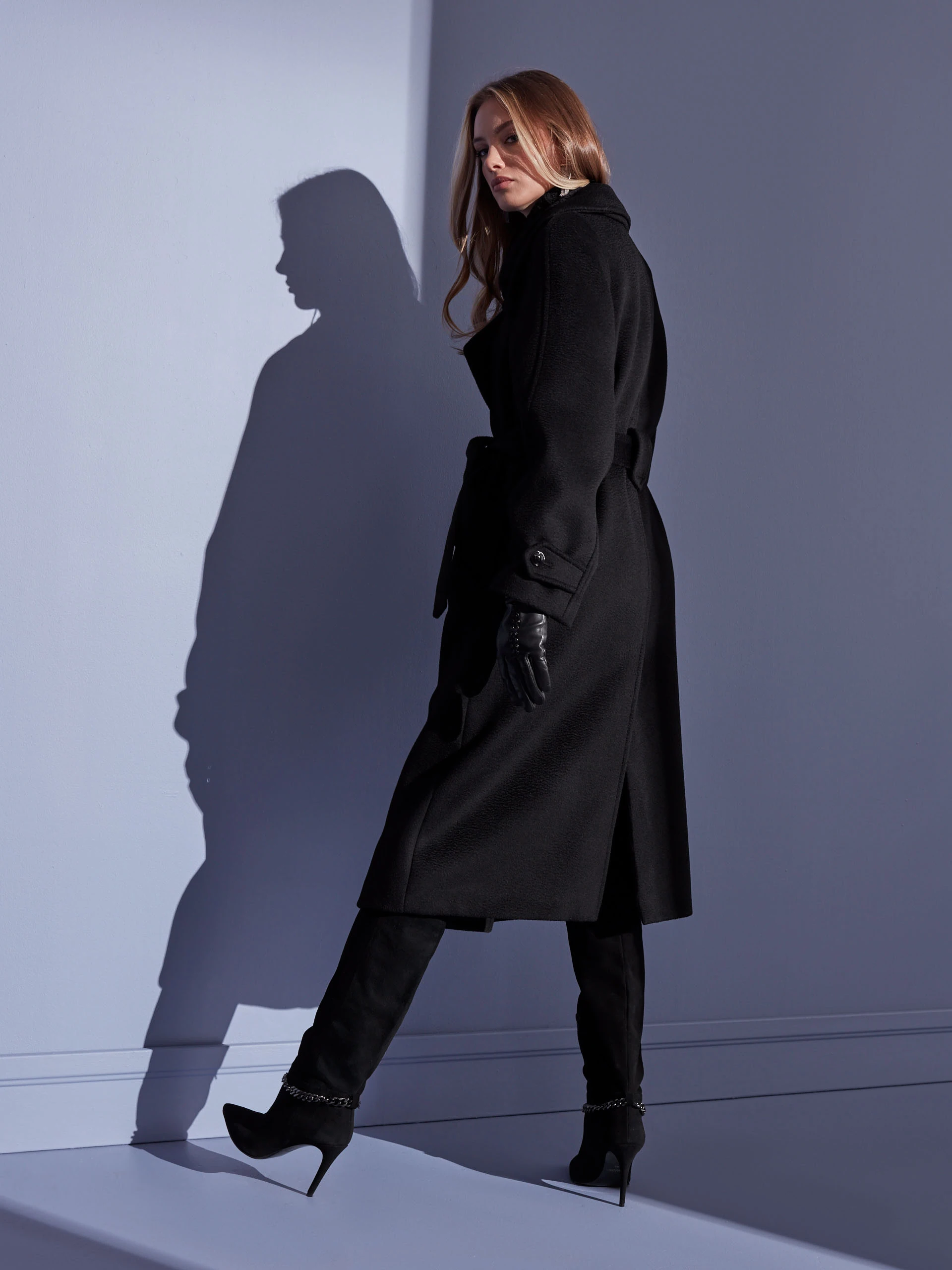 OVERSIZED COAT WITH ZIBELLINO EFFECT