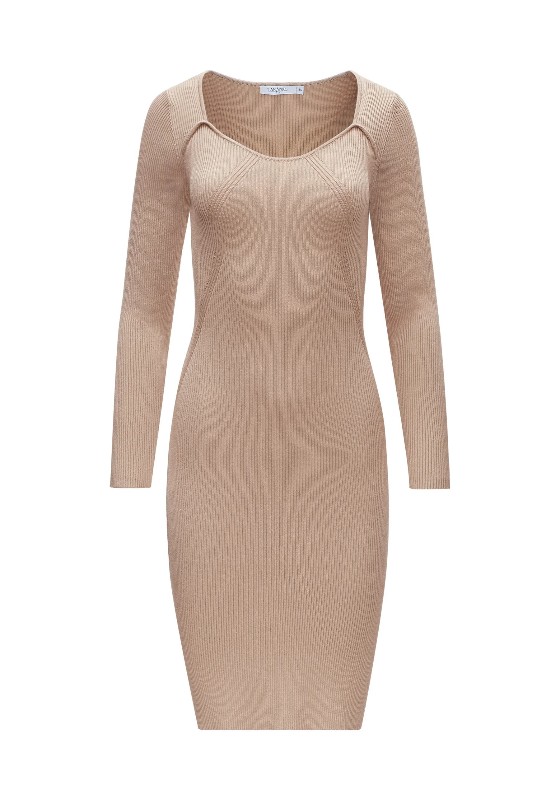 BEIGE KNITTED DRESS
