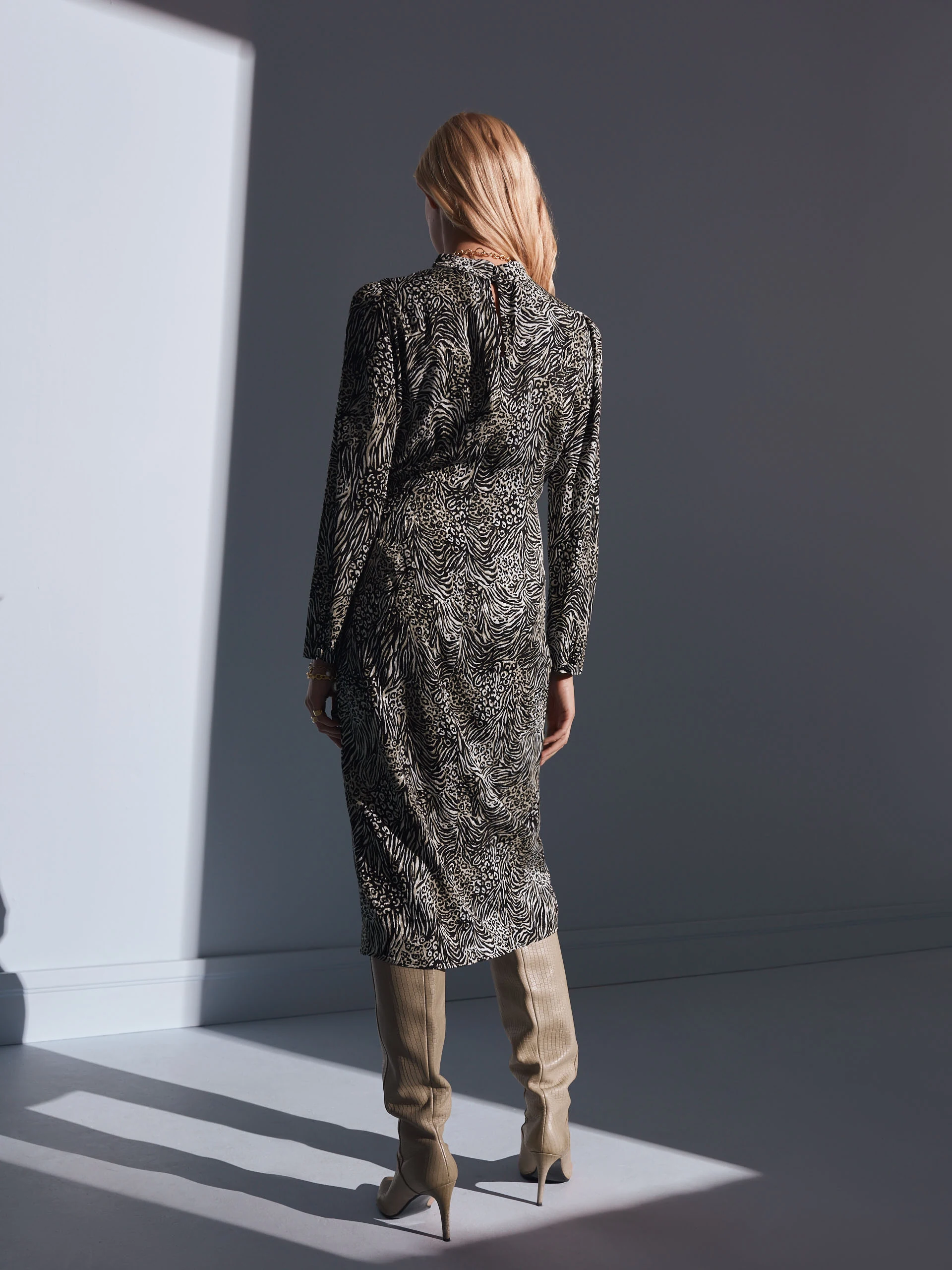 ANIMAL PATTERN DRESS