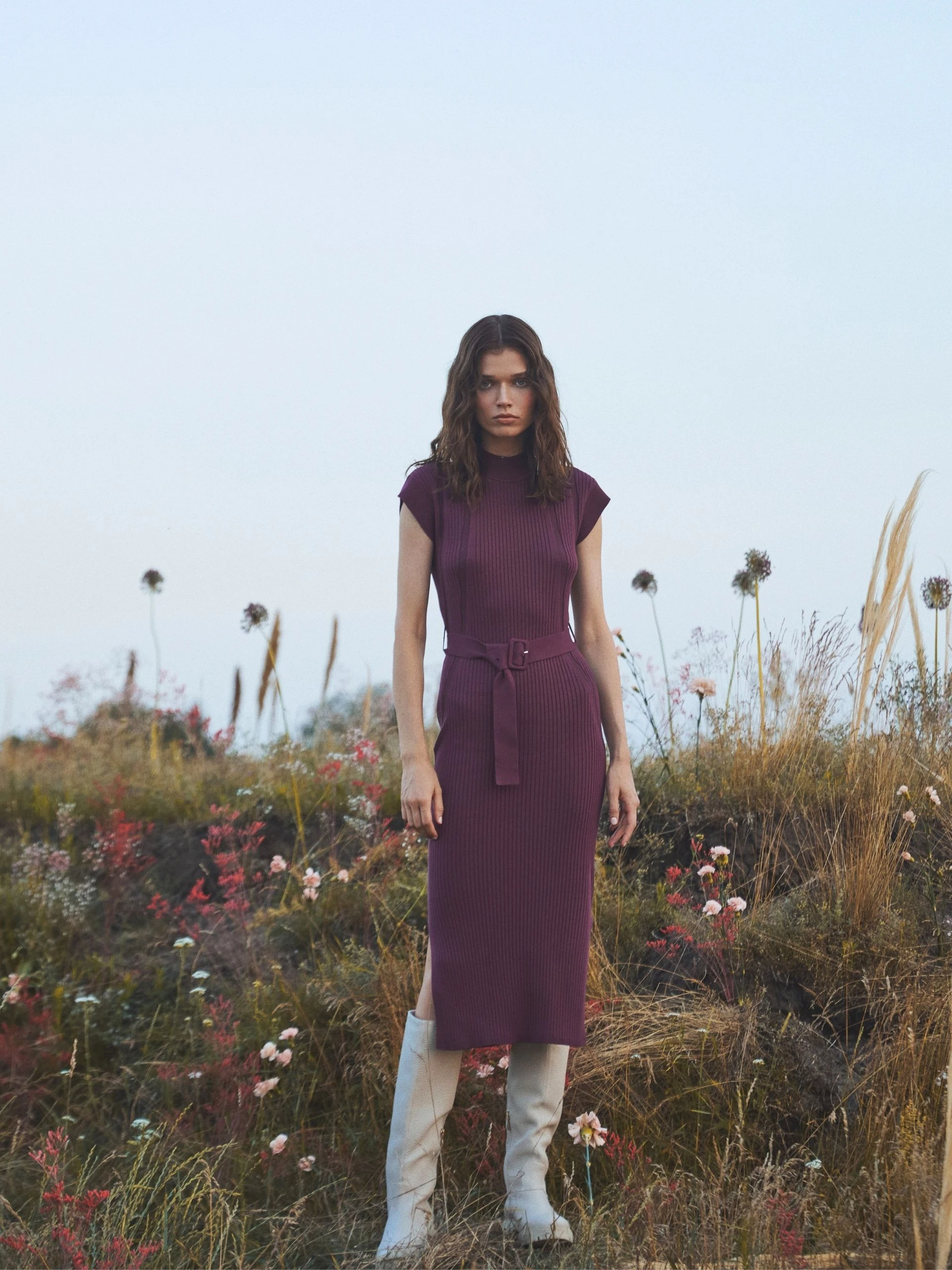LONG KNITTED DRESS