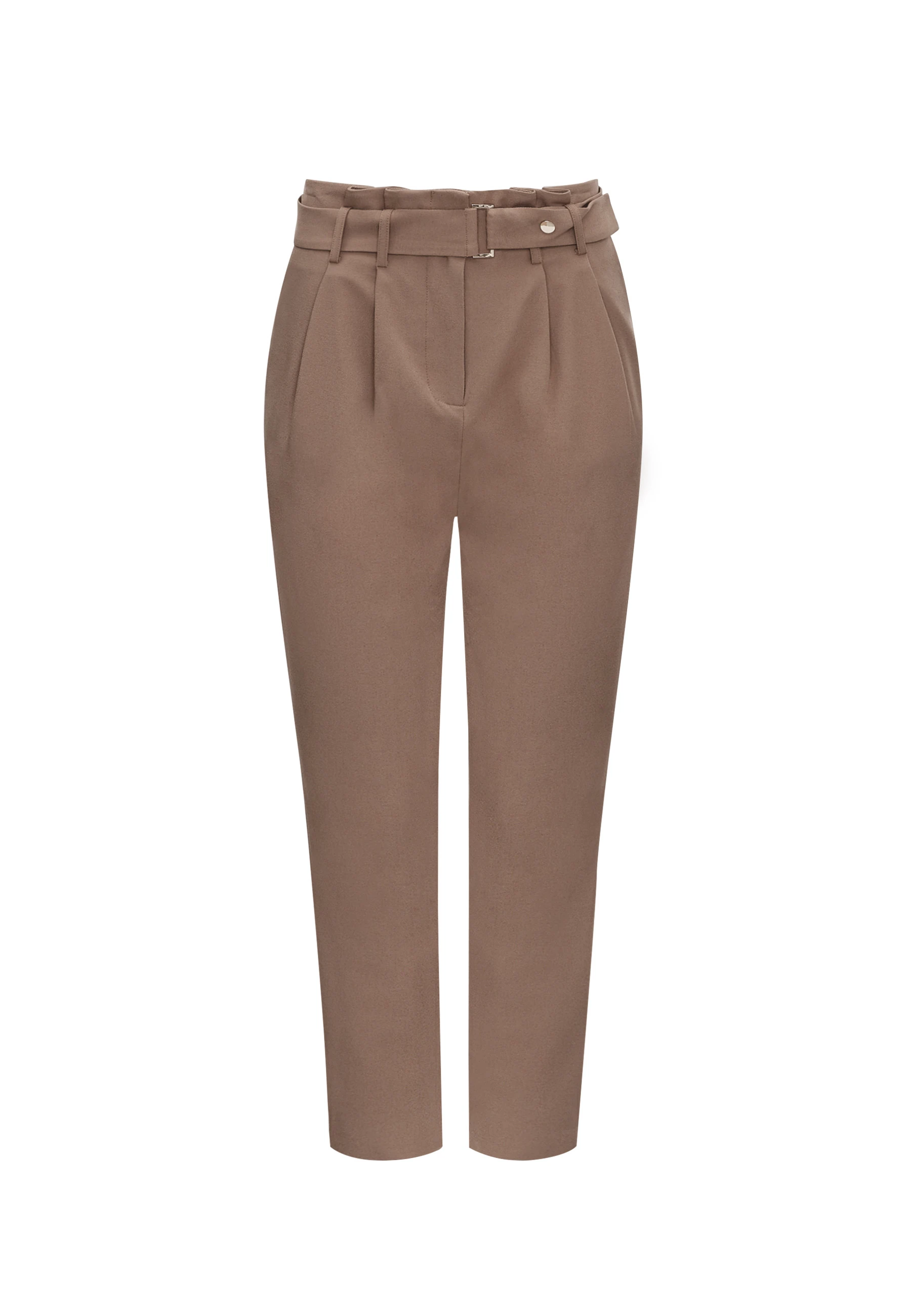 BROWN HIGH-WAISTED PANTS