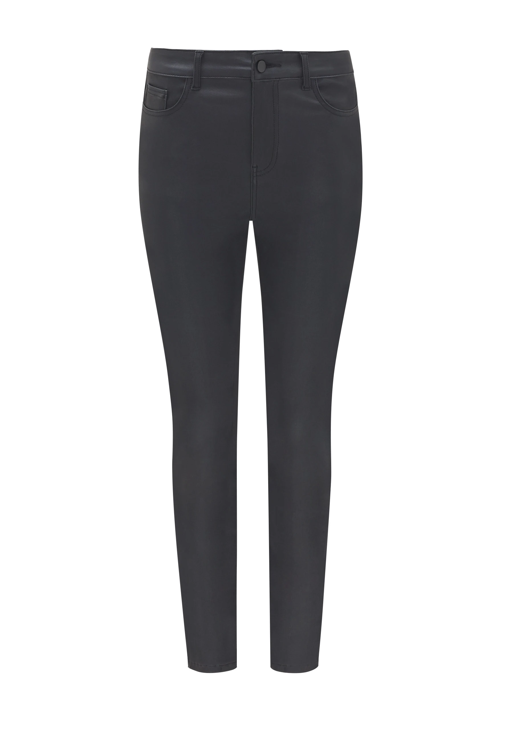 BLACK WAXED PANTS