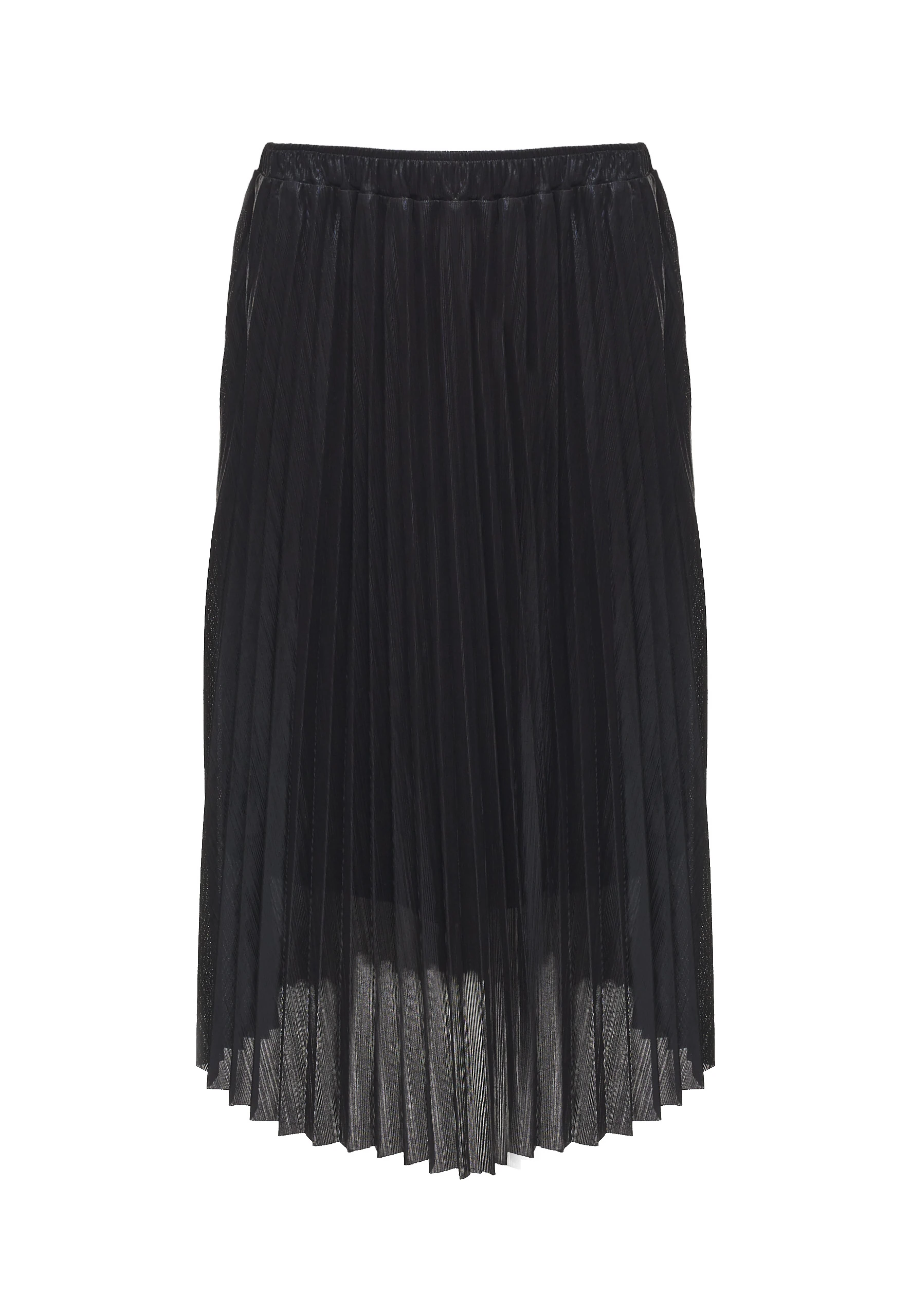 BLACK PLEATED SKIRT