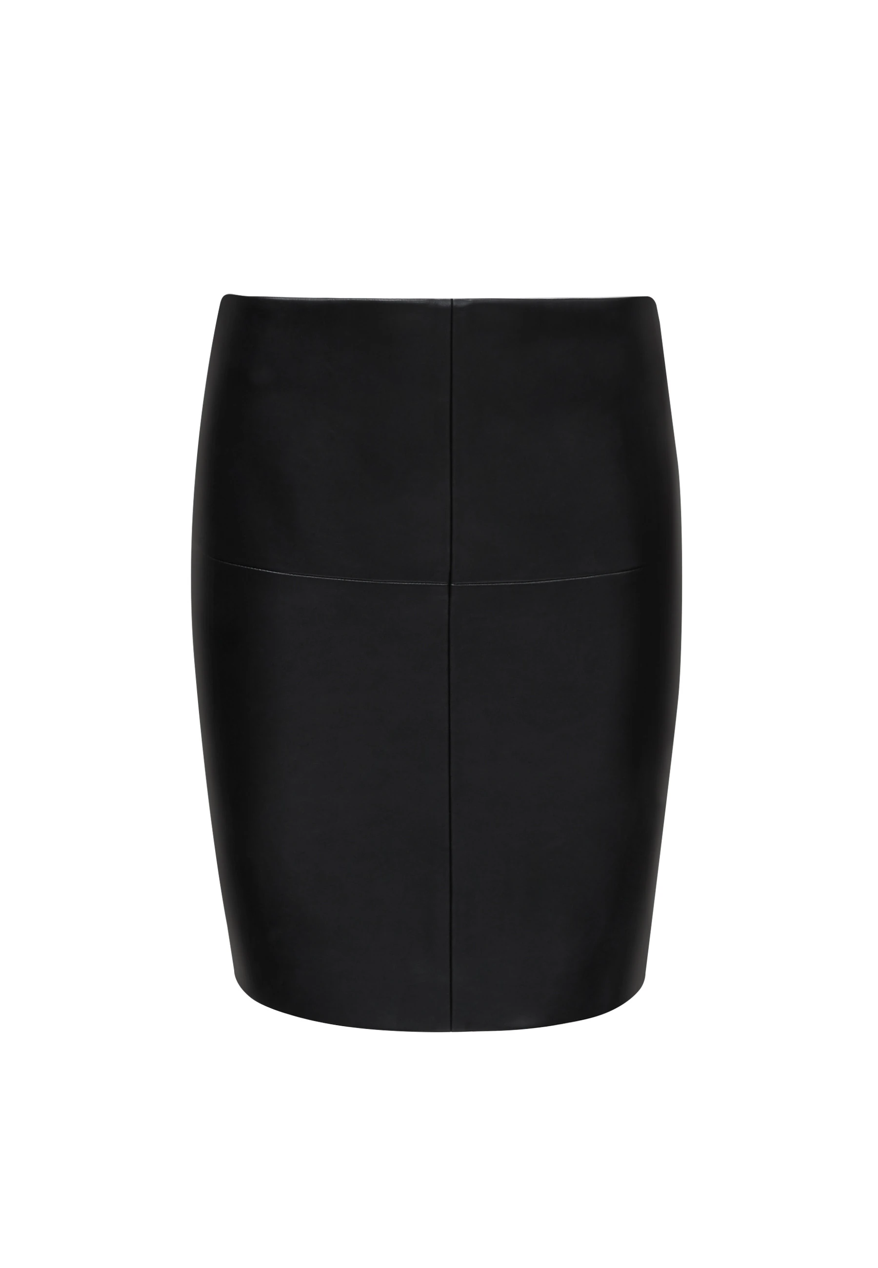 MATCHING IMITATION LEATHER SKIRT