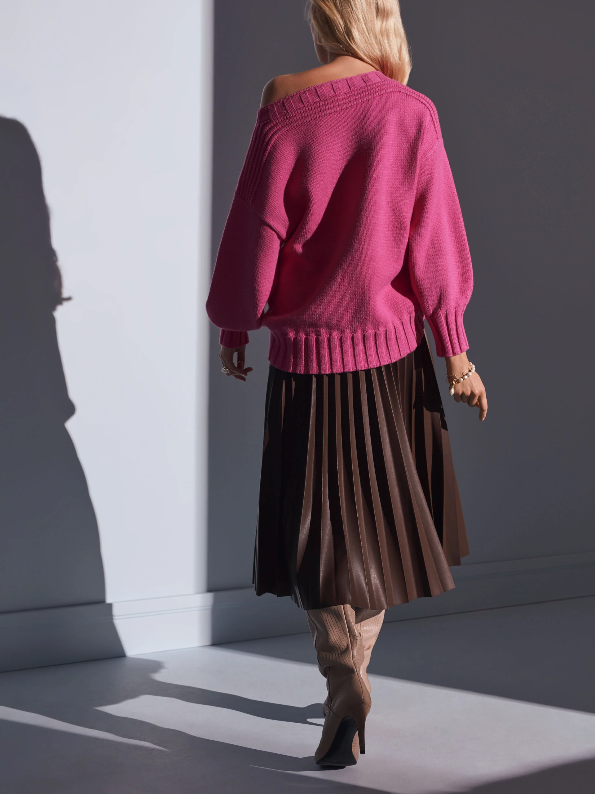 BROWN MAXI SKIRT