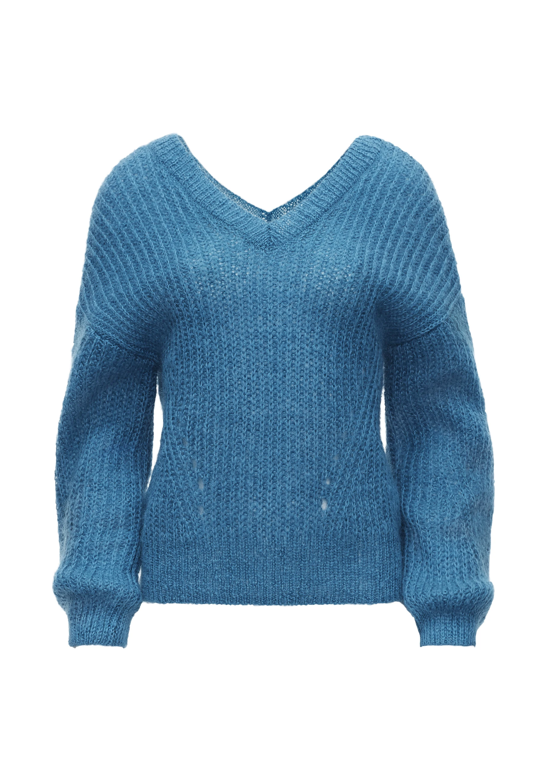 BLUE MOHAIR SWEATER