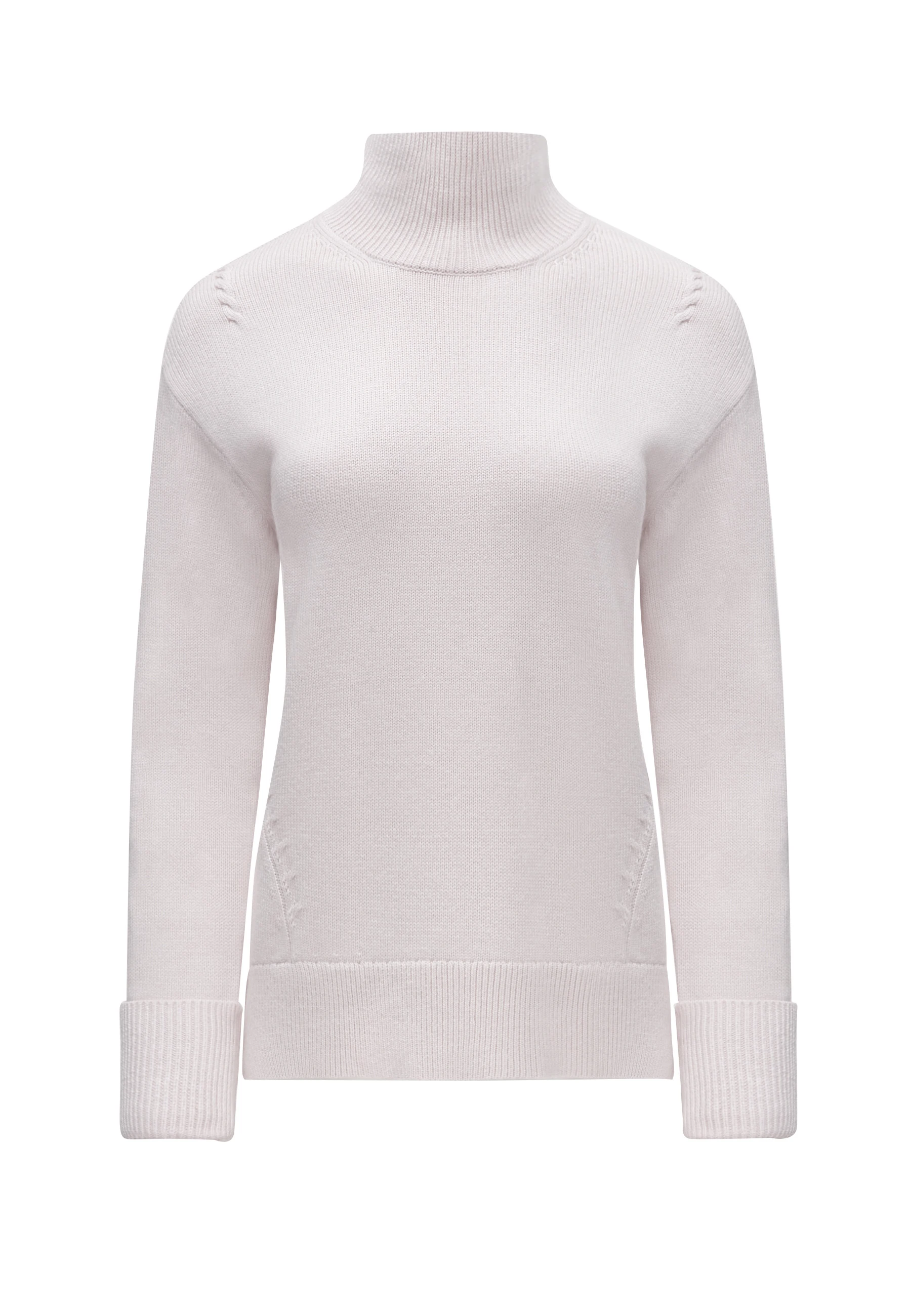POWDER PINK SWEATER WITH TURTLENECK